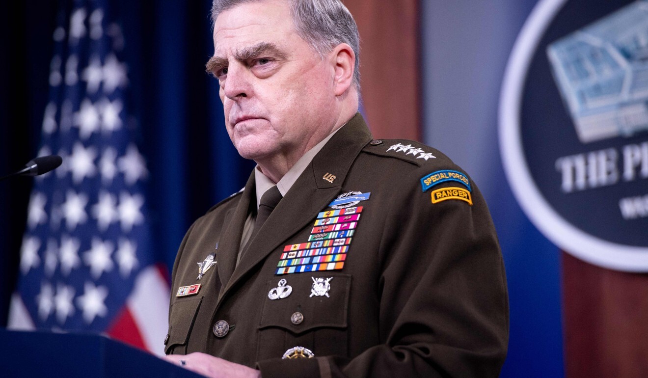 US Army General Mark Milley, chairman of the Joint Chiefs of Staff, holds a press briefing at the Pentagon on September 1. Photo: AFP
