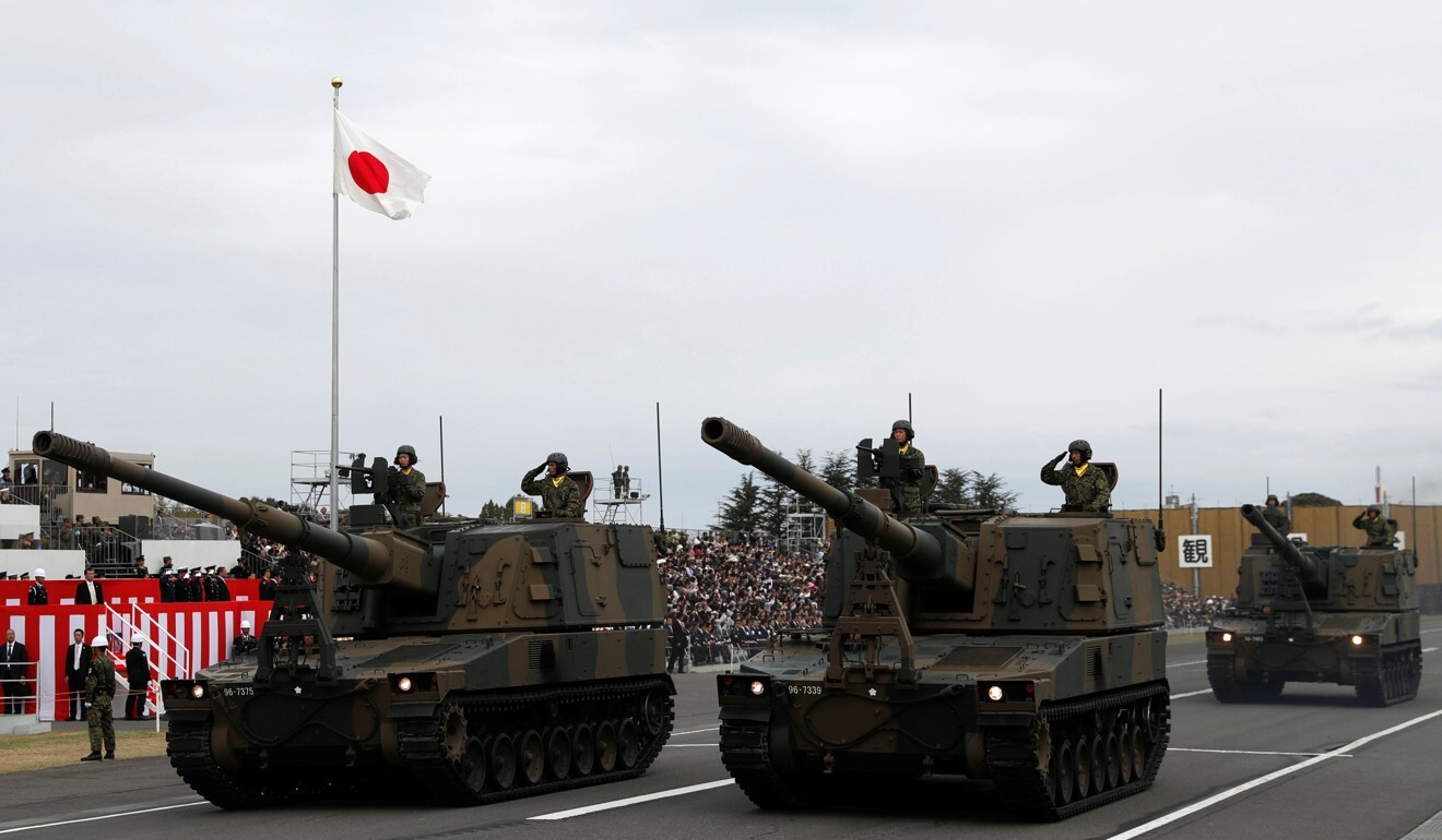 SDF tanks parade during a ceremony in 2018. Photo: Reuters