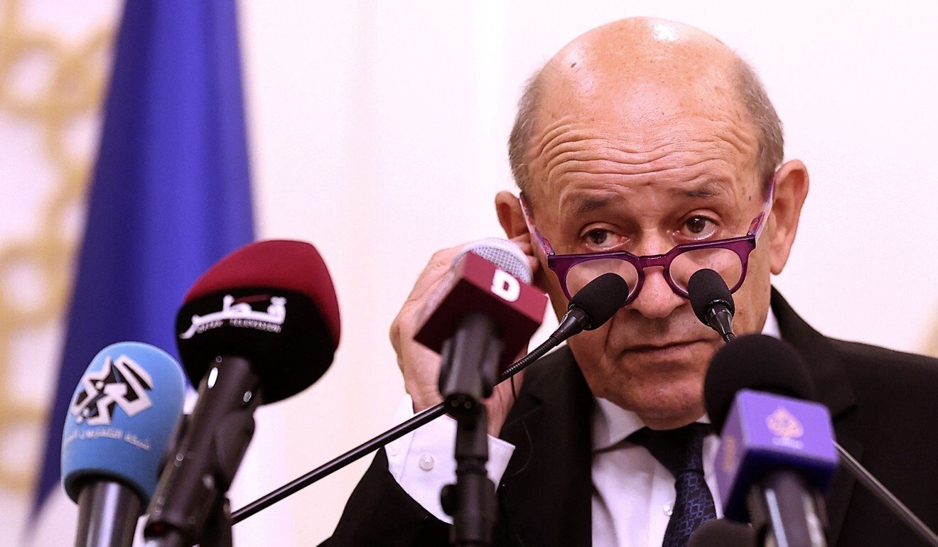 French Foreign Minister Jean-Yves Le Drian said Australia’s cancellation of a submarine contract with France was a “stab in the back”. Photo: AFP