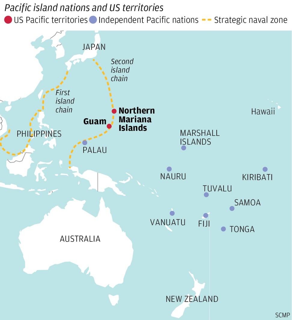 Pacific Island nations. Graphic: SCMP