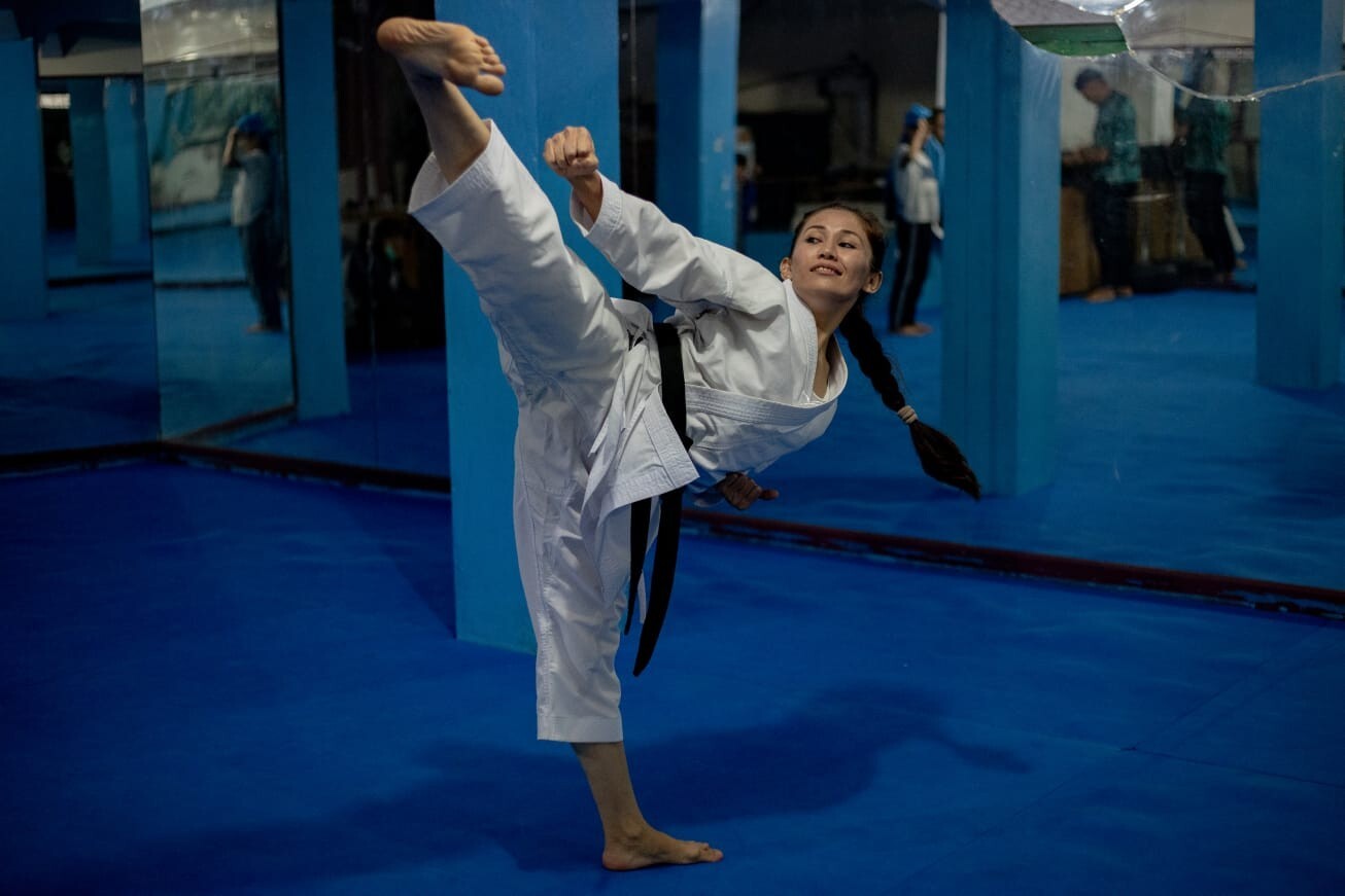 Meena Asadi is a karate practitioner and South Asian Games multi-medallist. Photo: Yudha Baskoro / Courtesy of Meena Asadi