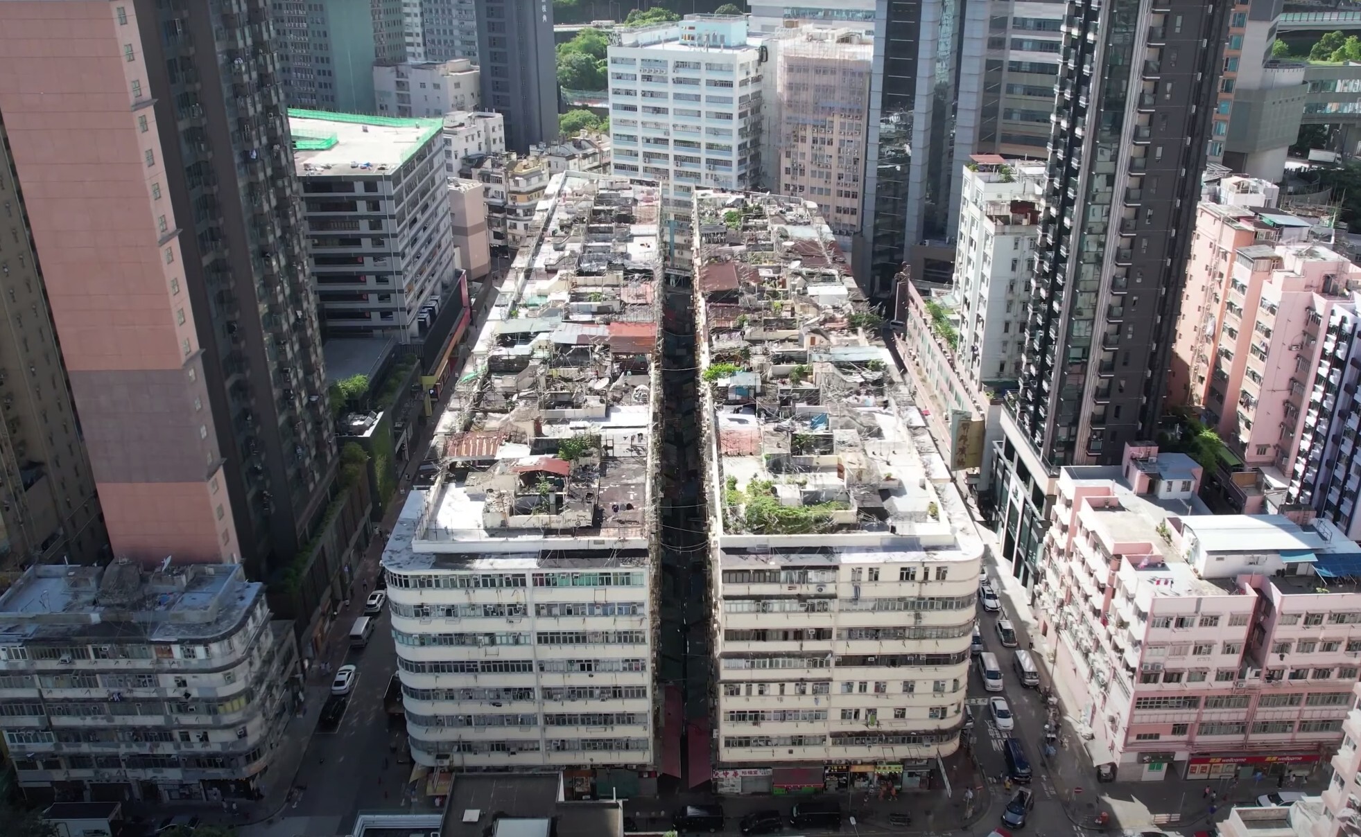 The tenements on Kim Shin Lane were built more than 60 years ago. Photo: SCMP