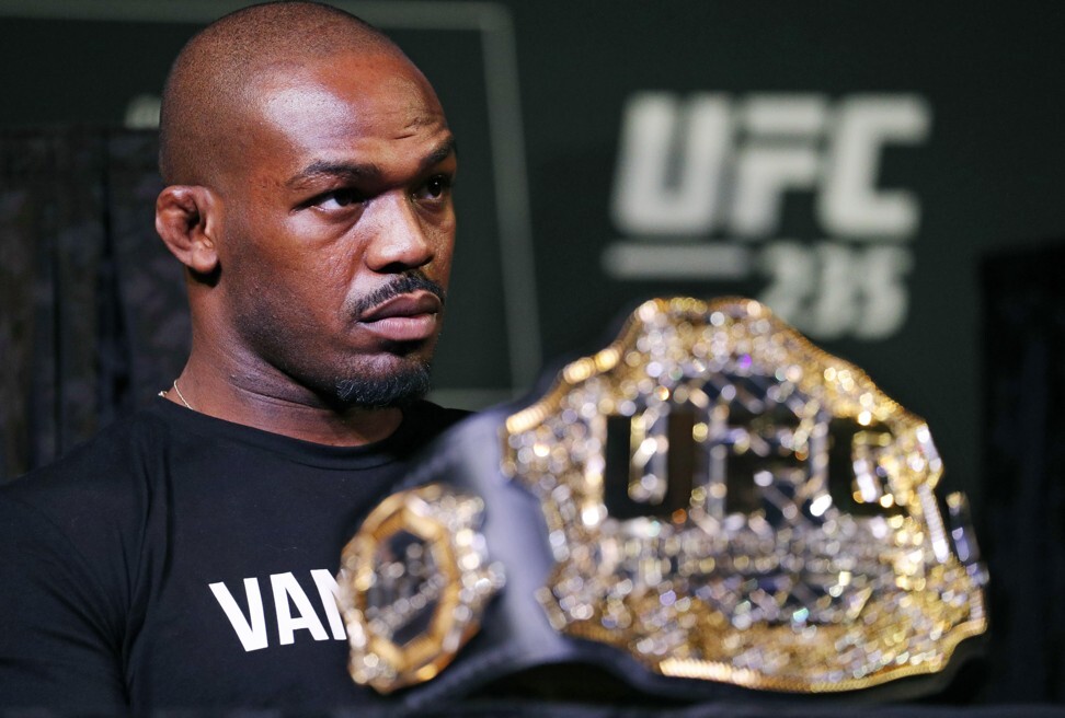 Jon Jones attends a news conference for UFC 235. Photo: AP