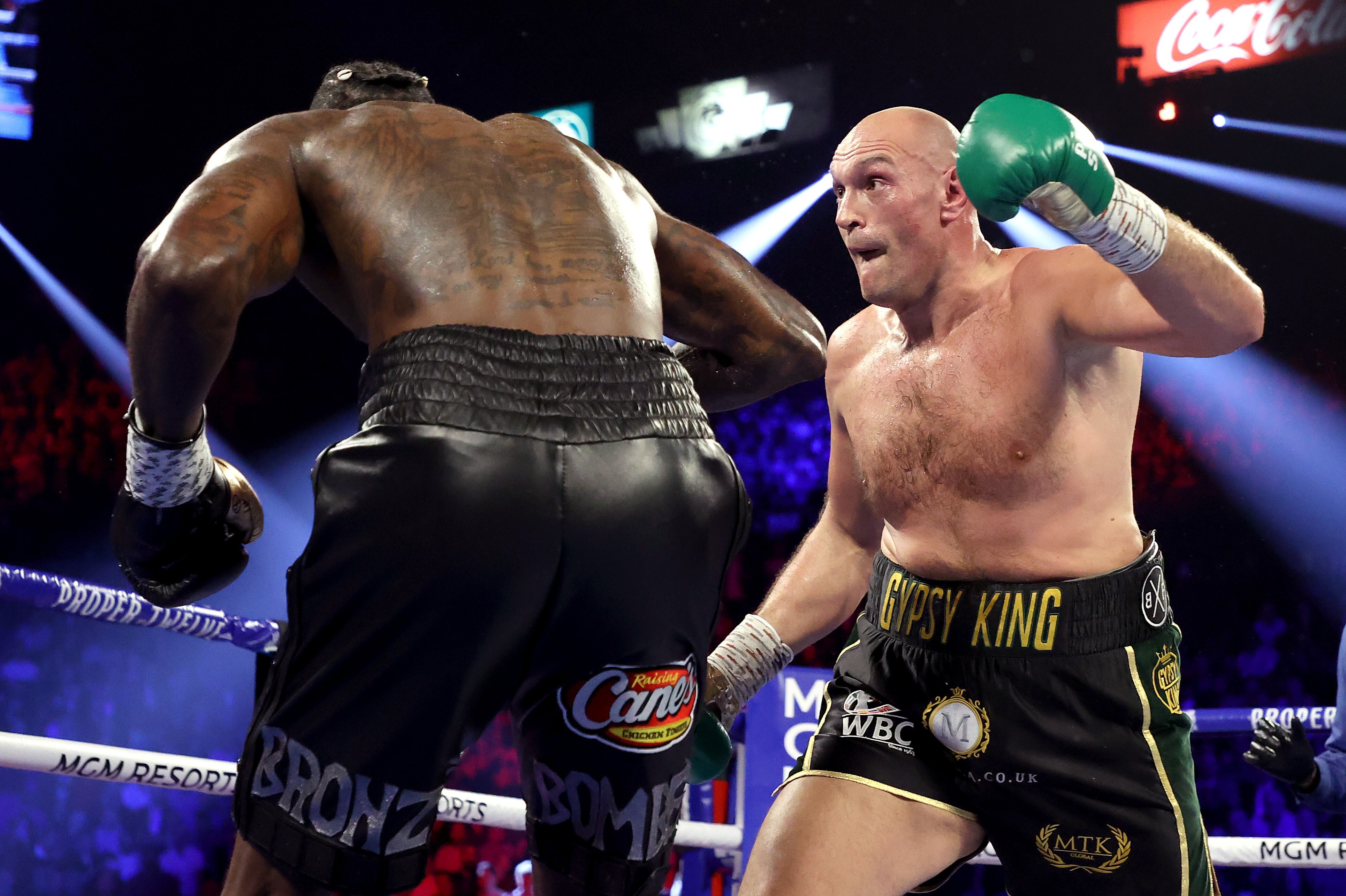 Tyson Fury says he is wary of the danger Deontay Wilder represents. Photo: Al Bello/Getty Images