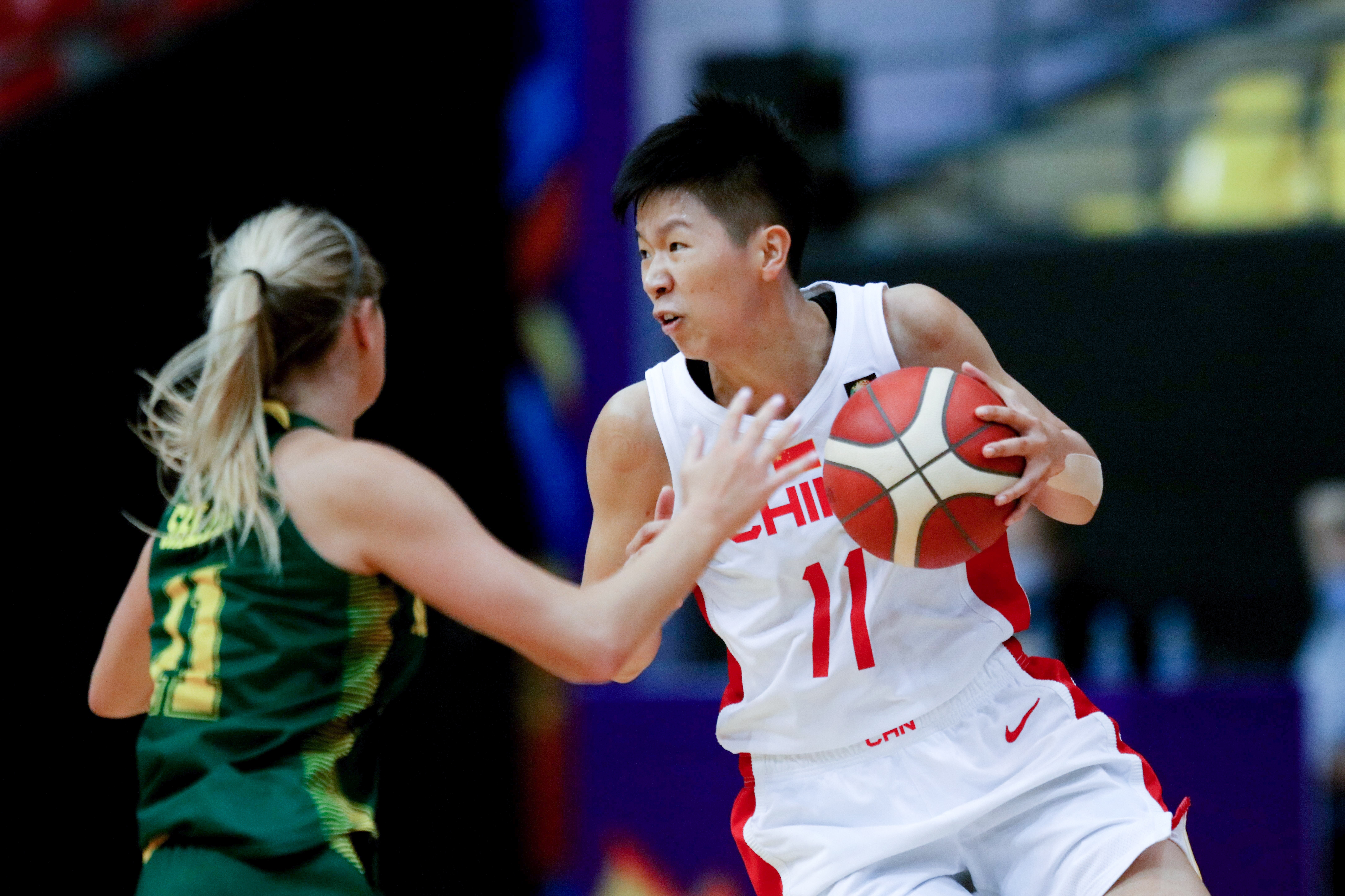Huang Sijing was in unstoppable form against Australia. Photo: Xinhua