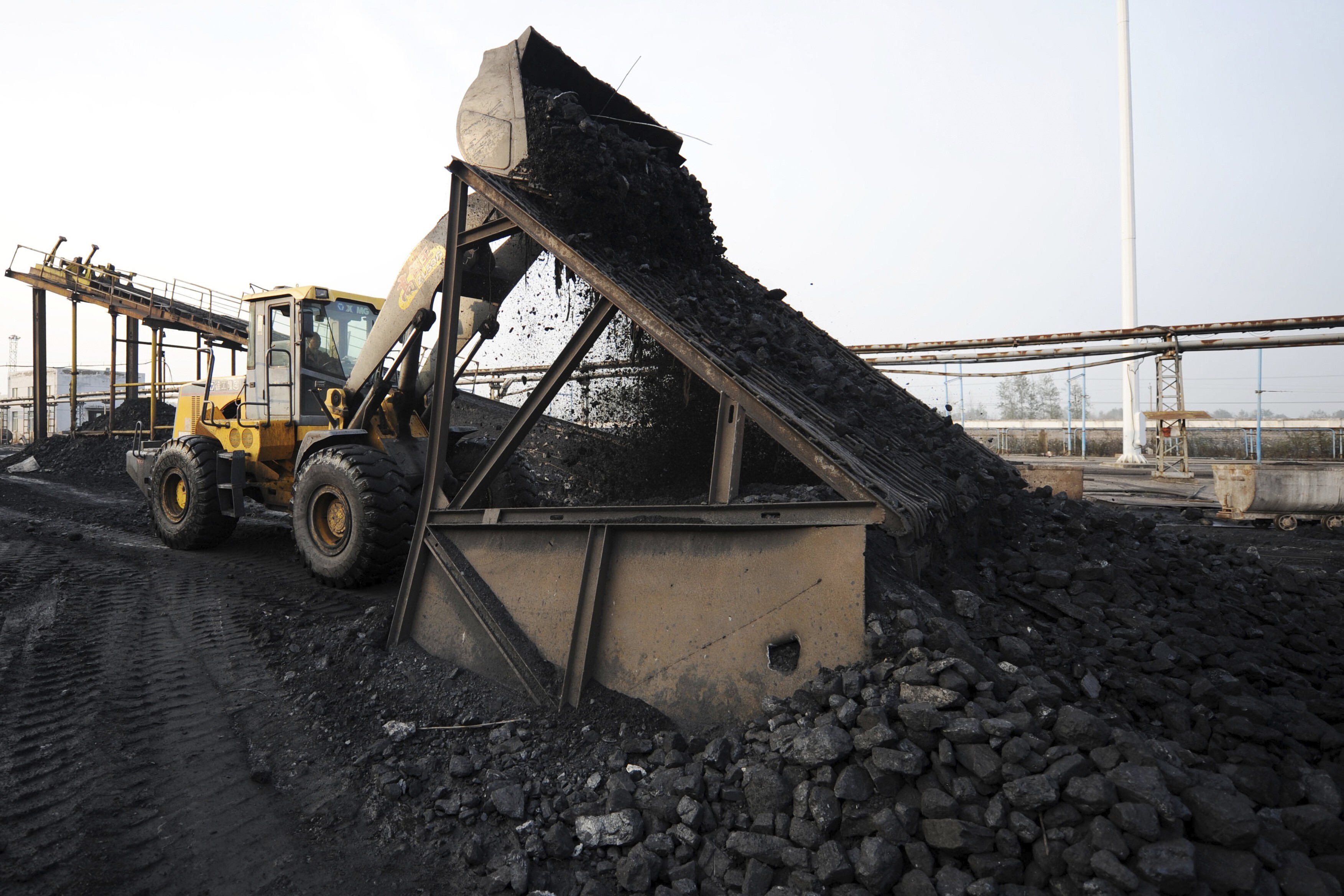 The price of thermal coal, used for power generation, has been soaring all year and hit new highs in recent weeks as not just China but other countries, including India, have been restocking critically low inventories. Photo: AP