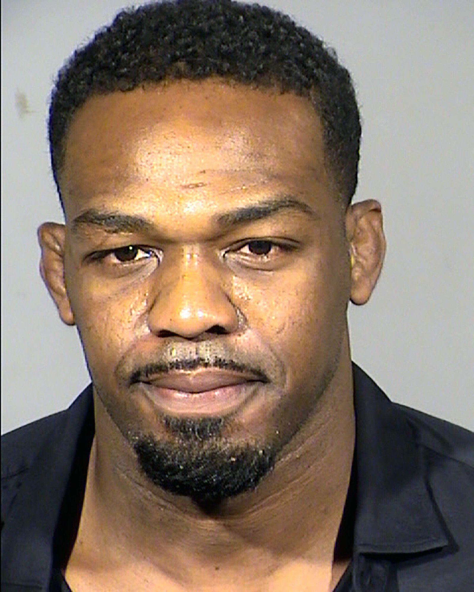 Jon Jones’ mugshot after his latest arrest in Las Vegas. Photo: AP