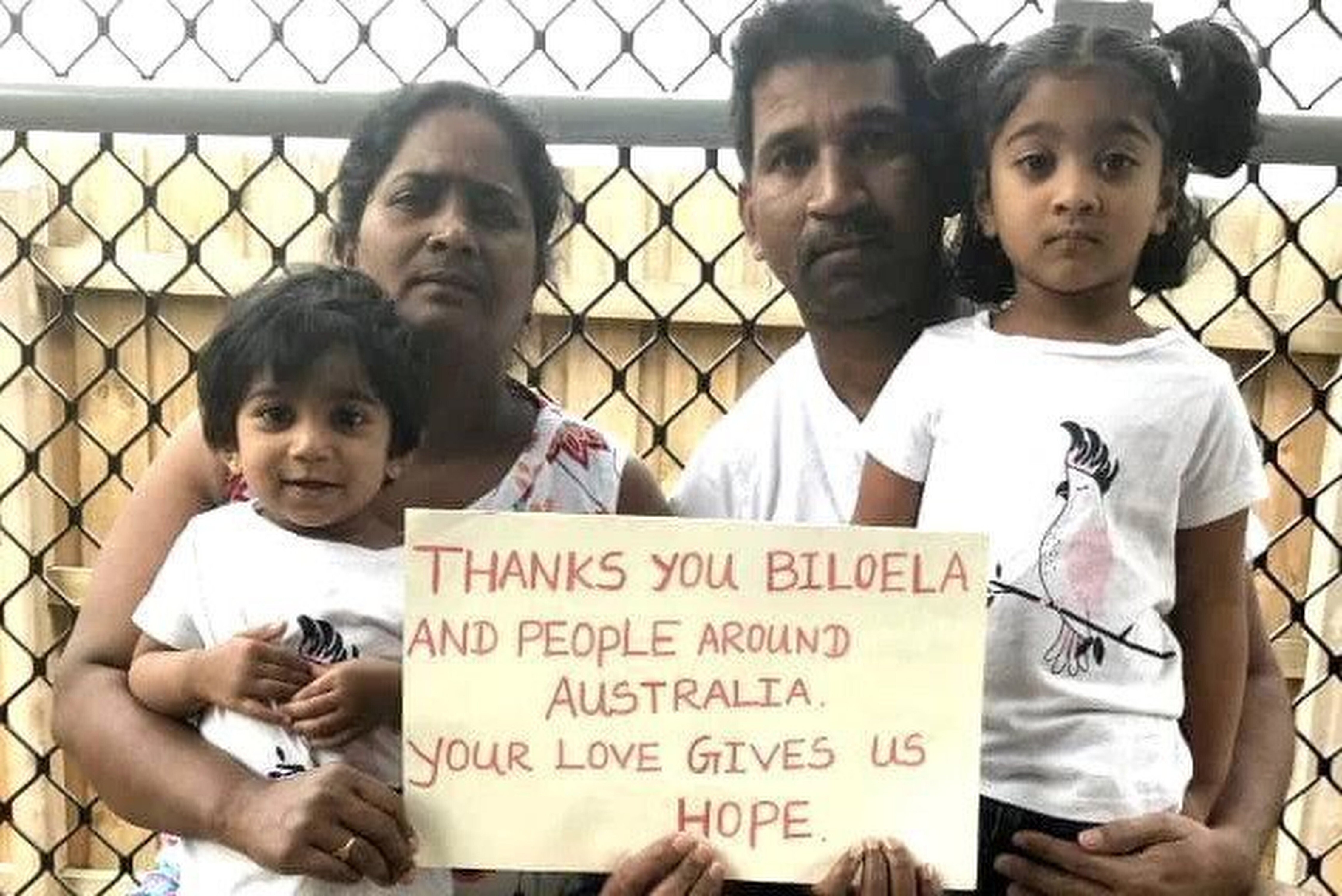 Priya and Nades Murugappan who both fled from Sri Lanka, and their daughters, who were born in Australia. The government has reportedly spent over A$6 million (US$4.3 million) on detaining and trying to deport them. Photo: Handout