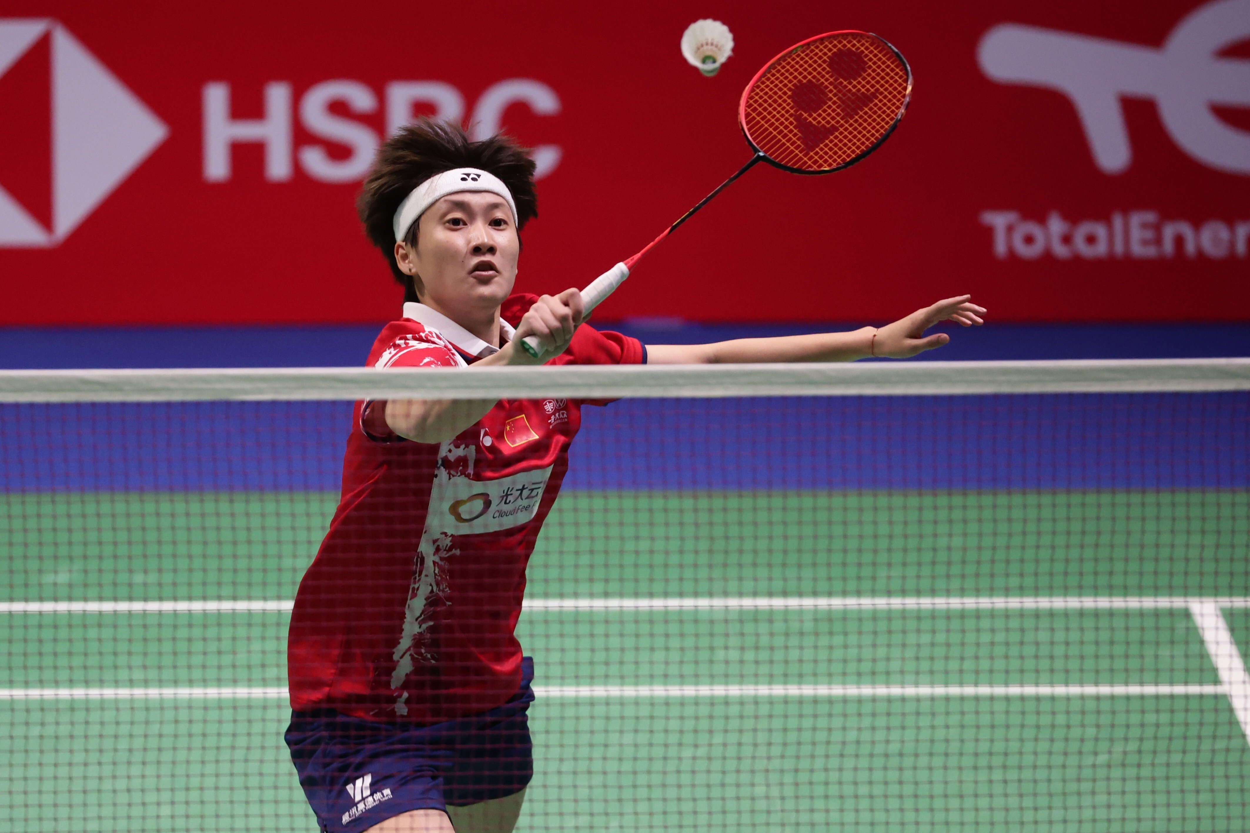 Chen Yufei booked China’s place n the Sudirman Cup final with a come-from-behind victory against South Korea’s An Se-young. Photos: Xinhua