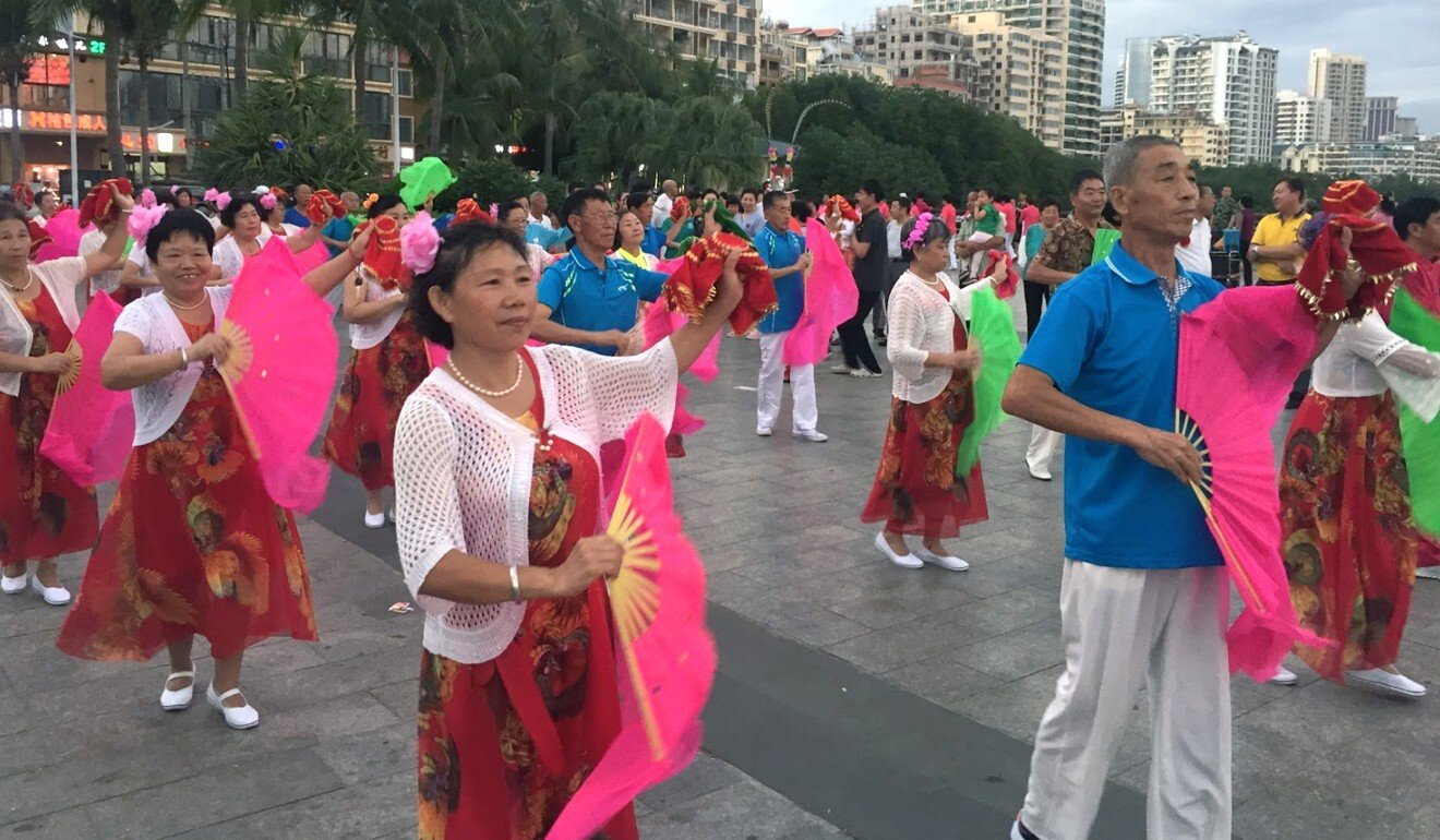 Los grupos de baile cuadrados se pueden encontrar en la mayoría de las principales ciudades de China.  Foto: SCMP