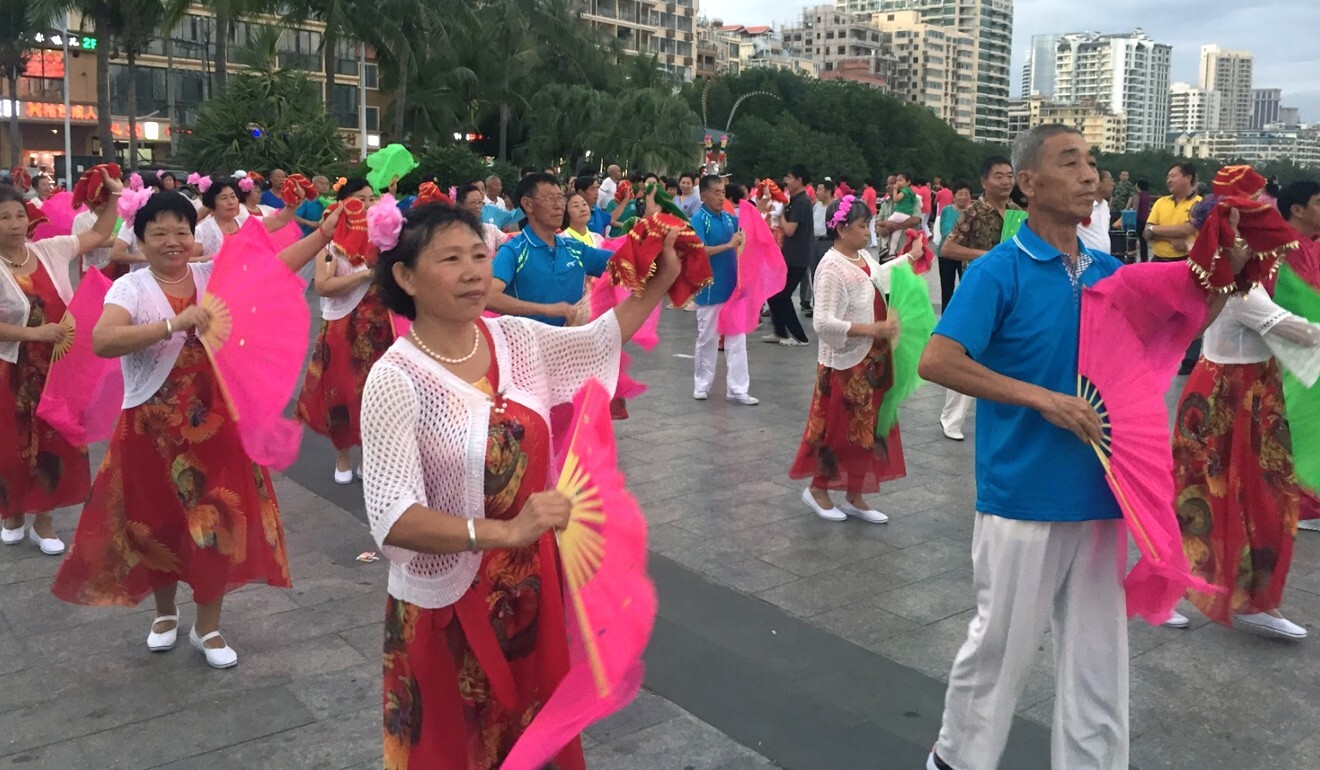 Square dancing troupes can be found in most major cities across China. Photo: SCMP