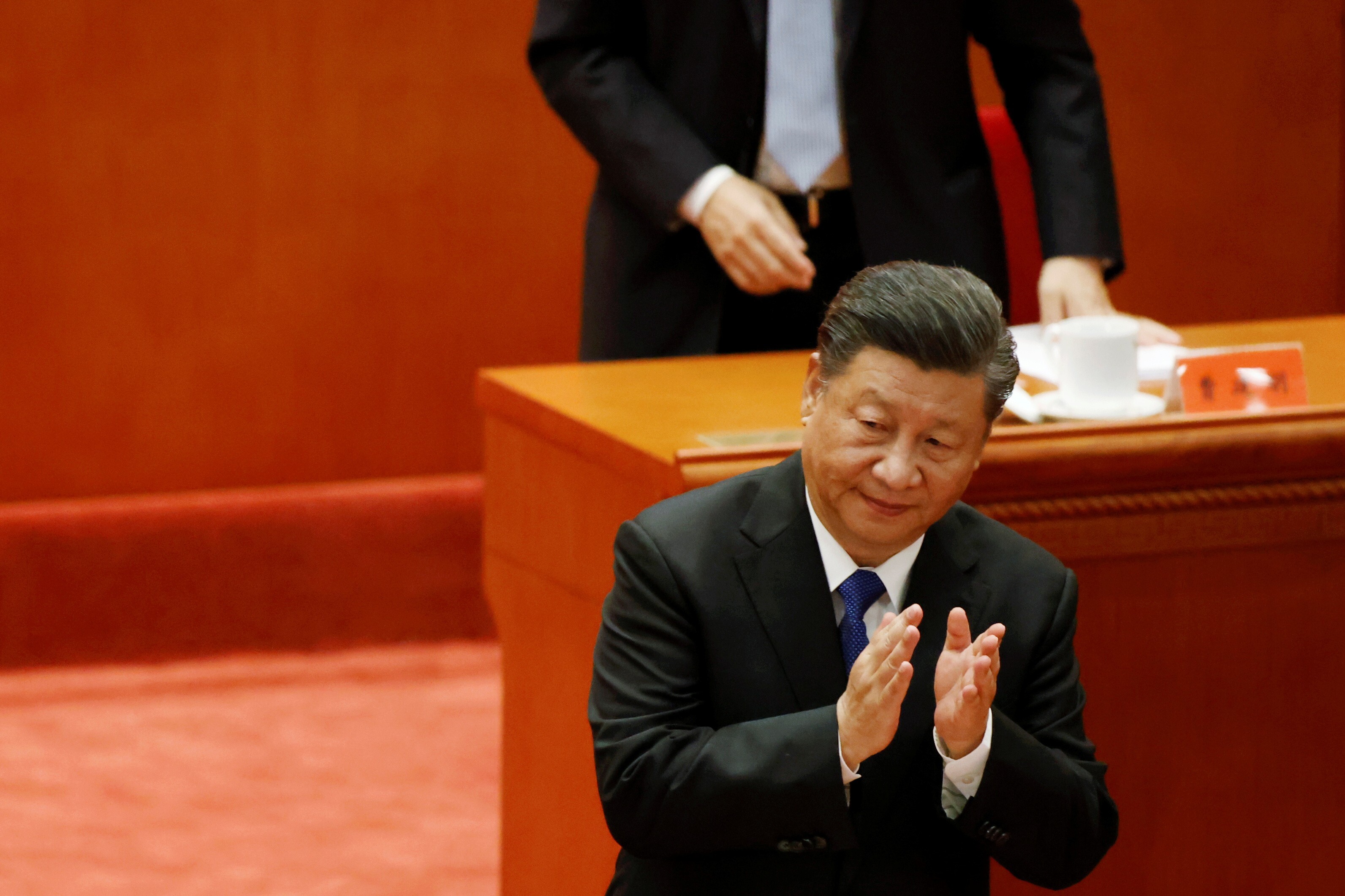 Chinese President Xi Jinping was speaks at a meeting commemorating the anniversary of 1911 revolution. Photo: Reuters