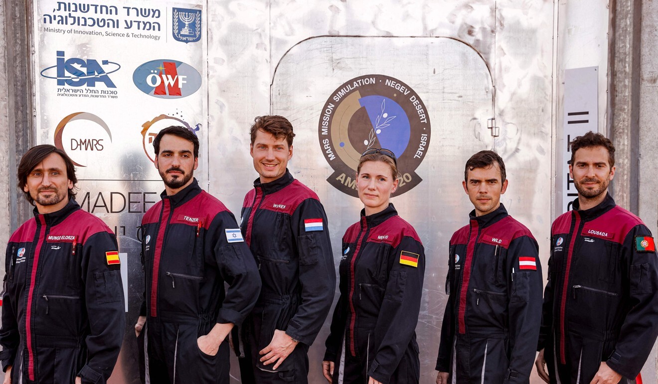 A team of six ‘astronauts’. Photo: AFP