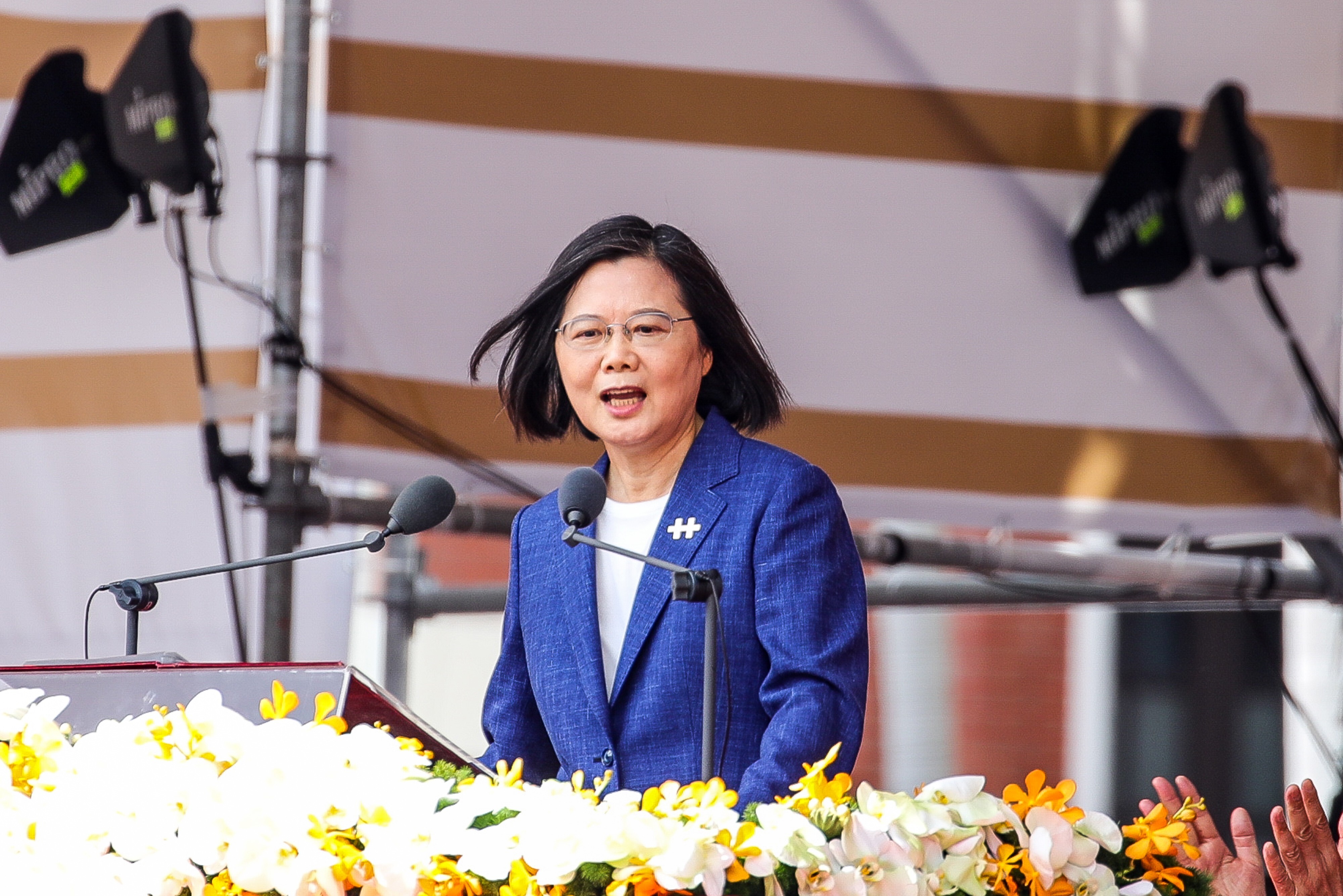 Tsai Ing-wen was accused of reviving the theory in her speech on Sunday. Photo: Bloomberg