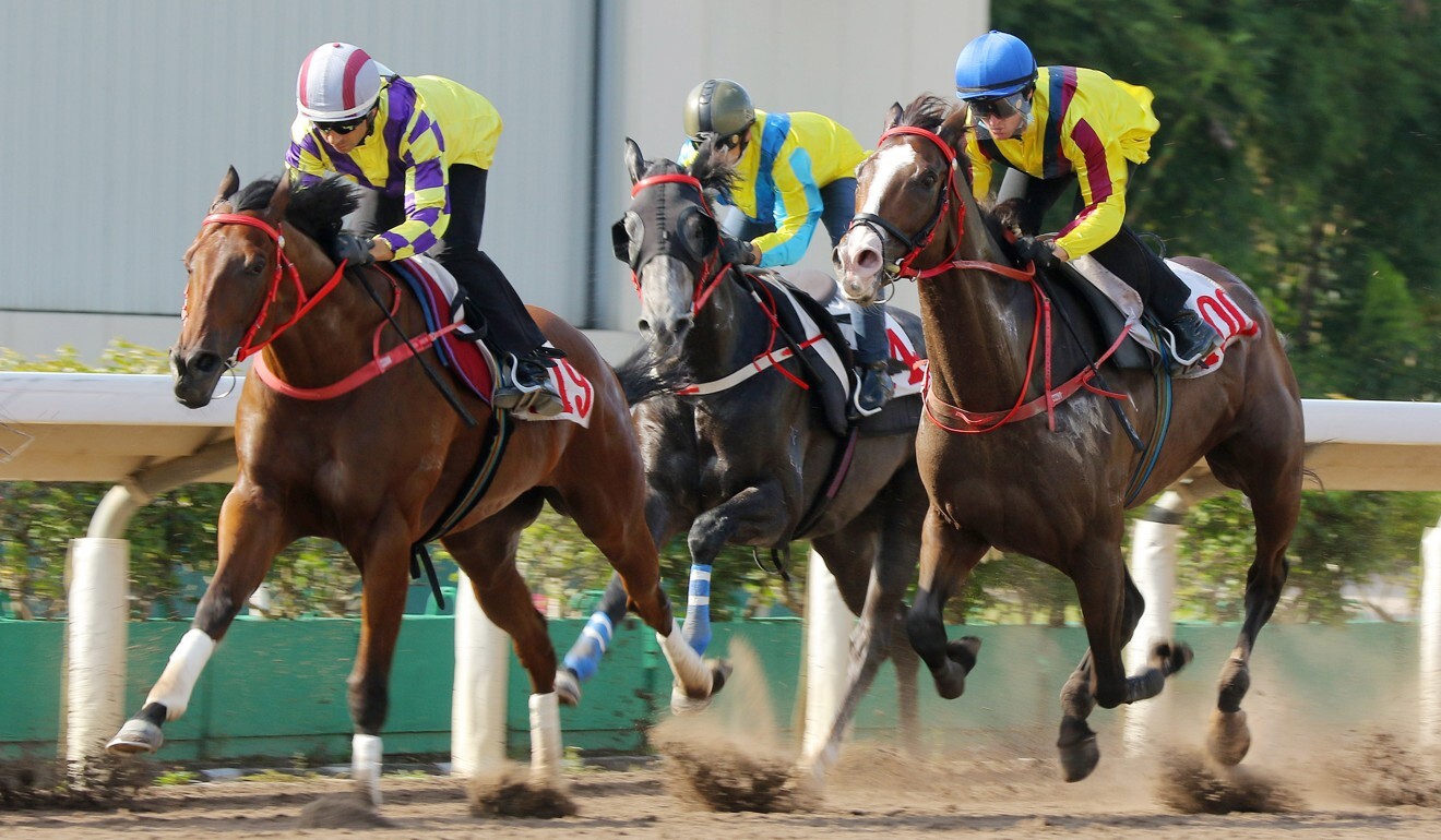 Fantastic Way (left) trials at Sha Tin earlier this month.