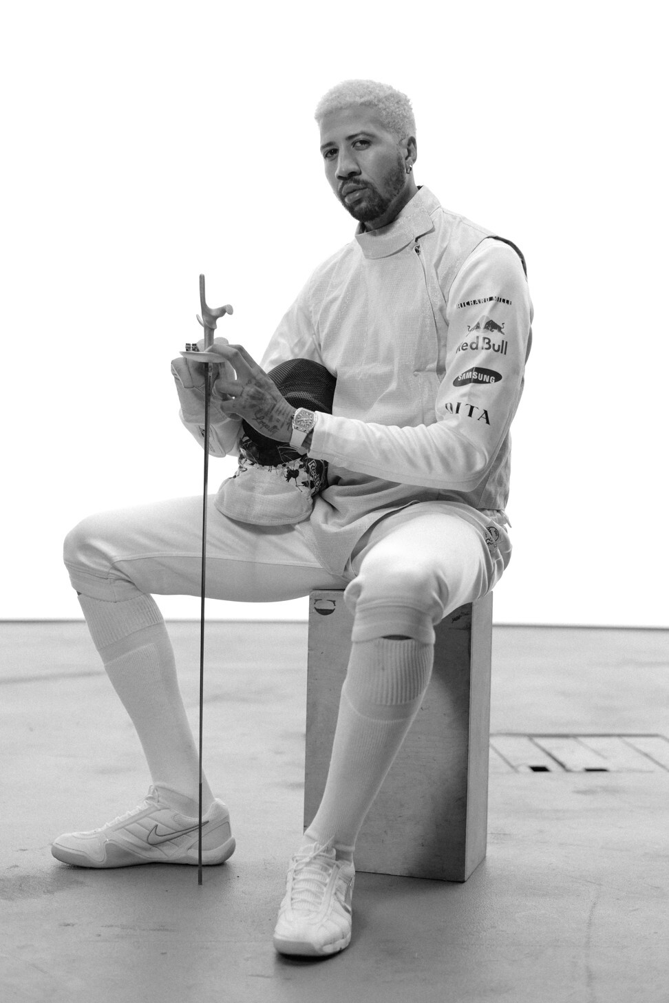 Miles Chamley-Watson, a fencer who competes for the US, is the latest athlete to join the Richard Mille family. Photo: Richard Mille