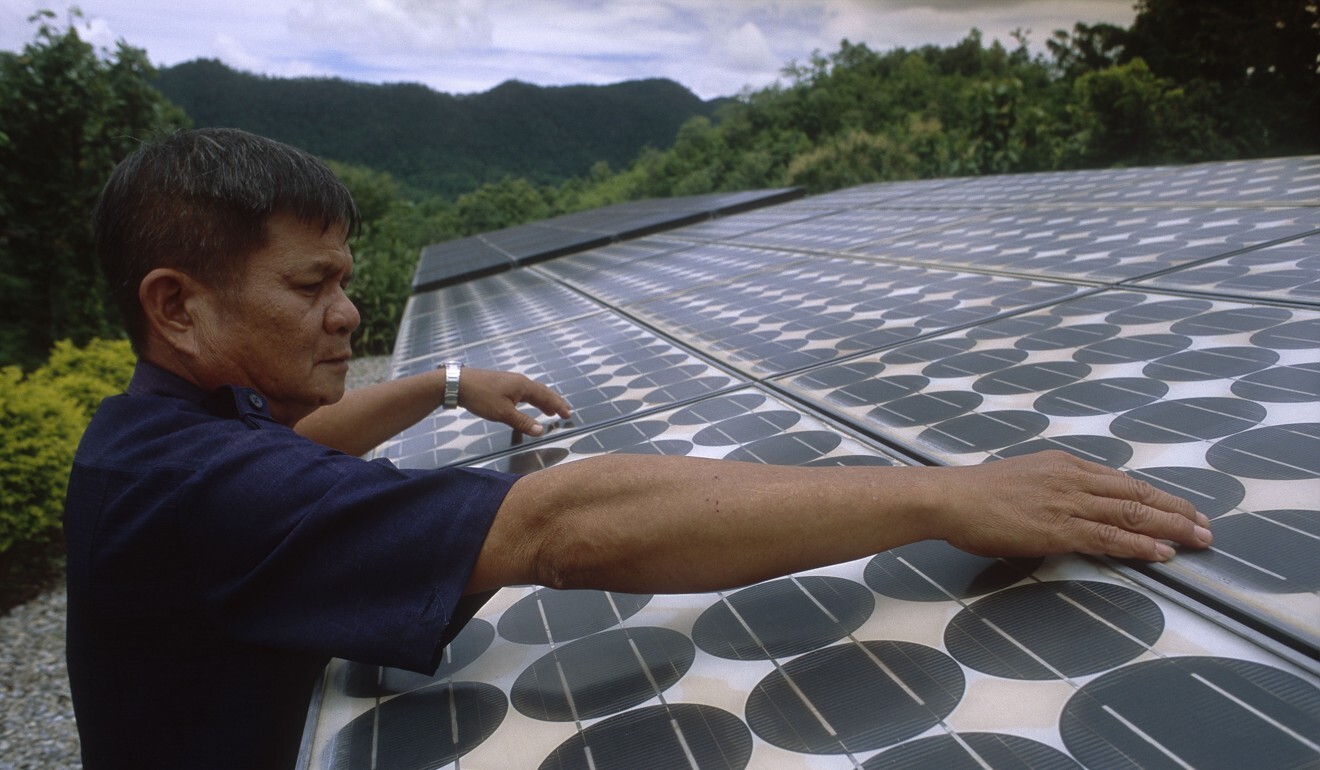 Solar cells in Chiang Mai, Thailand. File photo