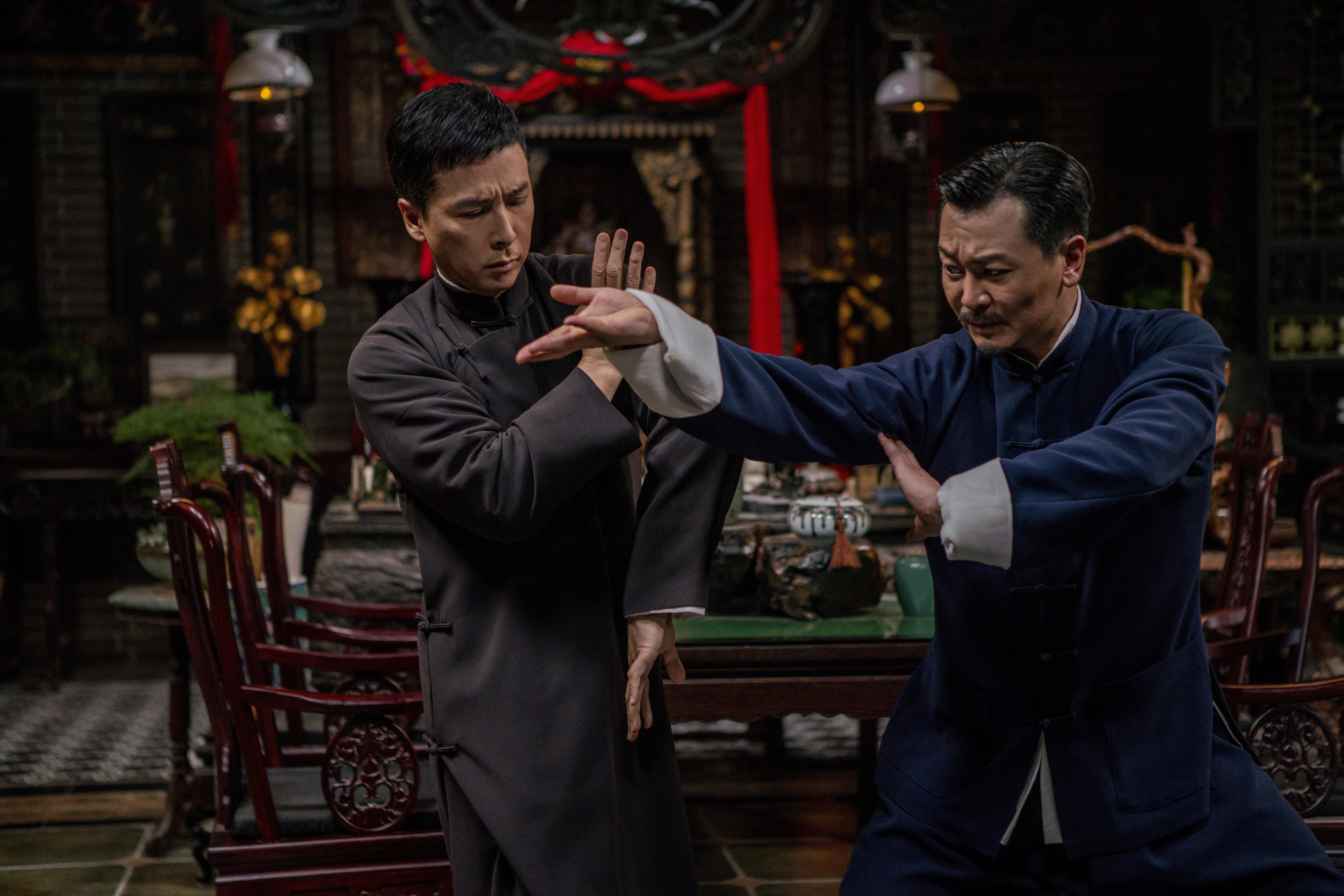 Donnie Yen (left) and Wu Yue in a still from Ip Man 4: The Finale. Photo: Handout