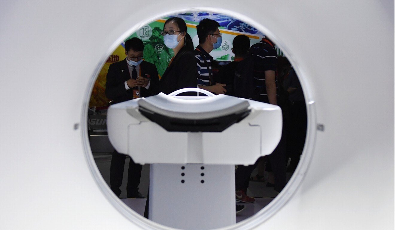 CT medical equipment seen at a recent exhibition in Beijing. Foreign suppliers of such equipment may now have to seek government approval to send patient data to their head office. Photo: Xinhua