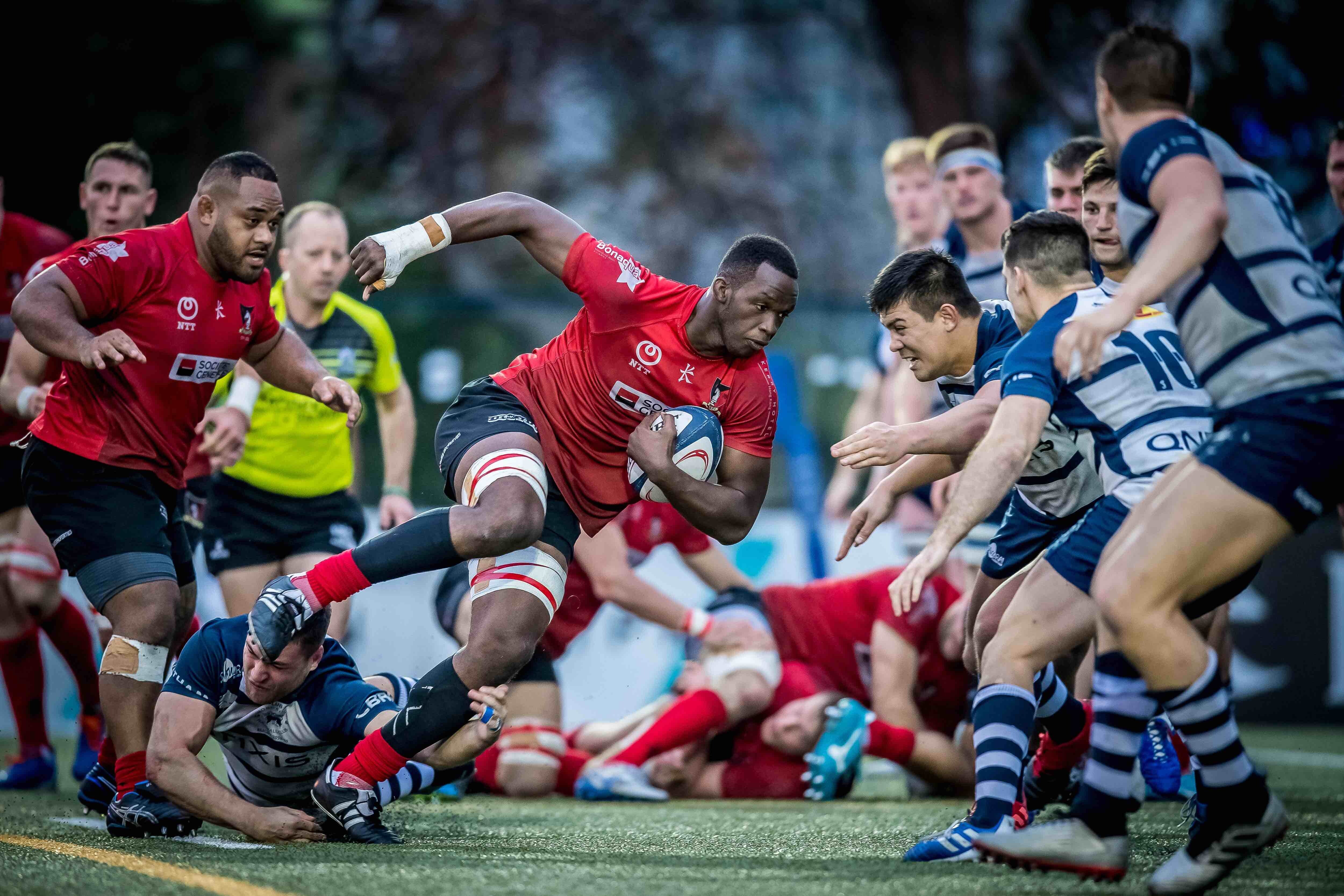 Natixis HKFC against Societe Generale Valley during the 2019-20 Premiership grand championship final at King’s Park Sports Ground on February 8, 2020. Photo: Ike Li/Ike Images