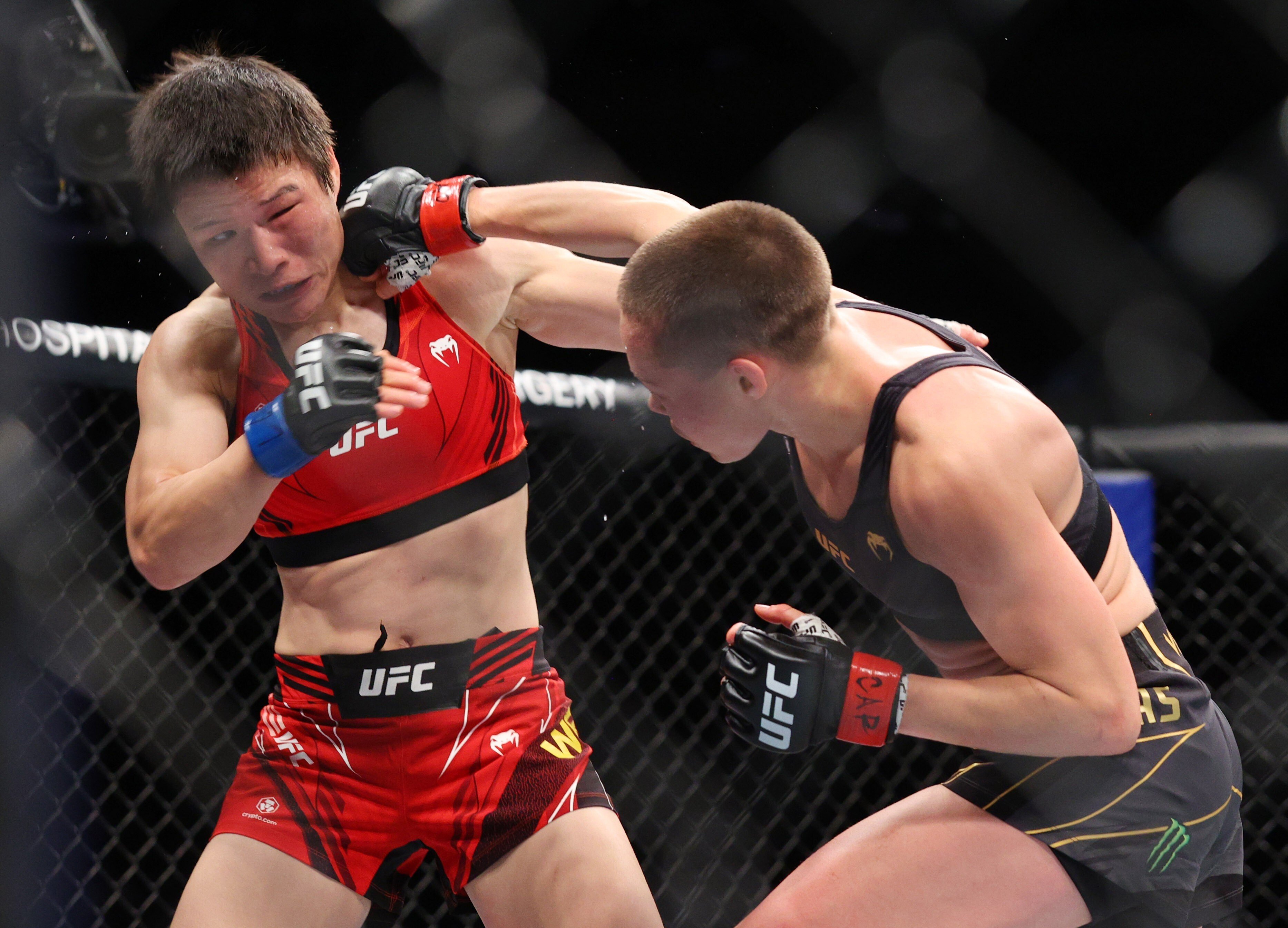Is it back to the drawing board for Zhang Weili after her second straight loss to Rose Namajunas at UFC 268? Photo: USA TODAY Sports