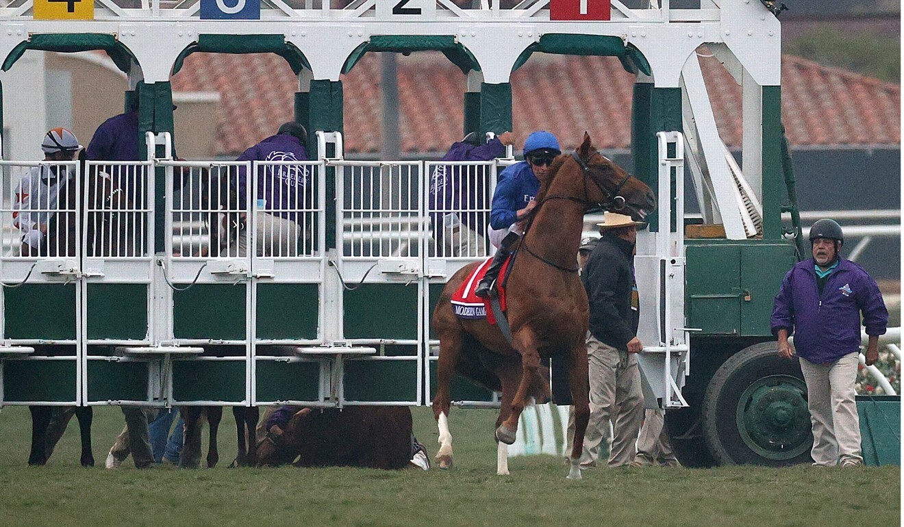 Modern Games is allowed through the front of the gates. Photo: AFP