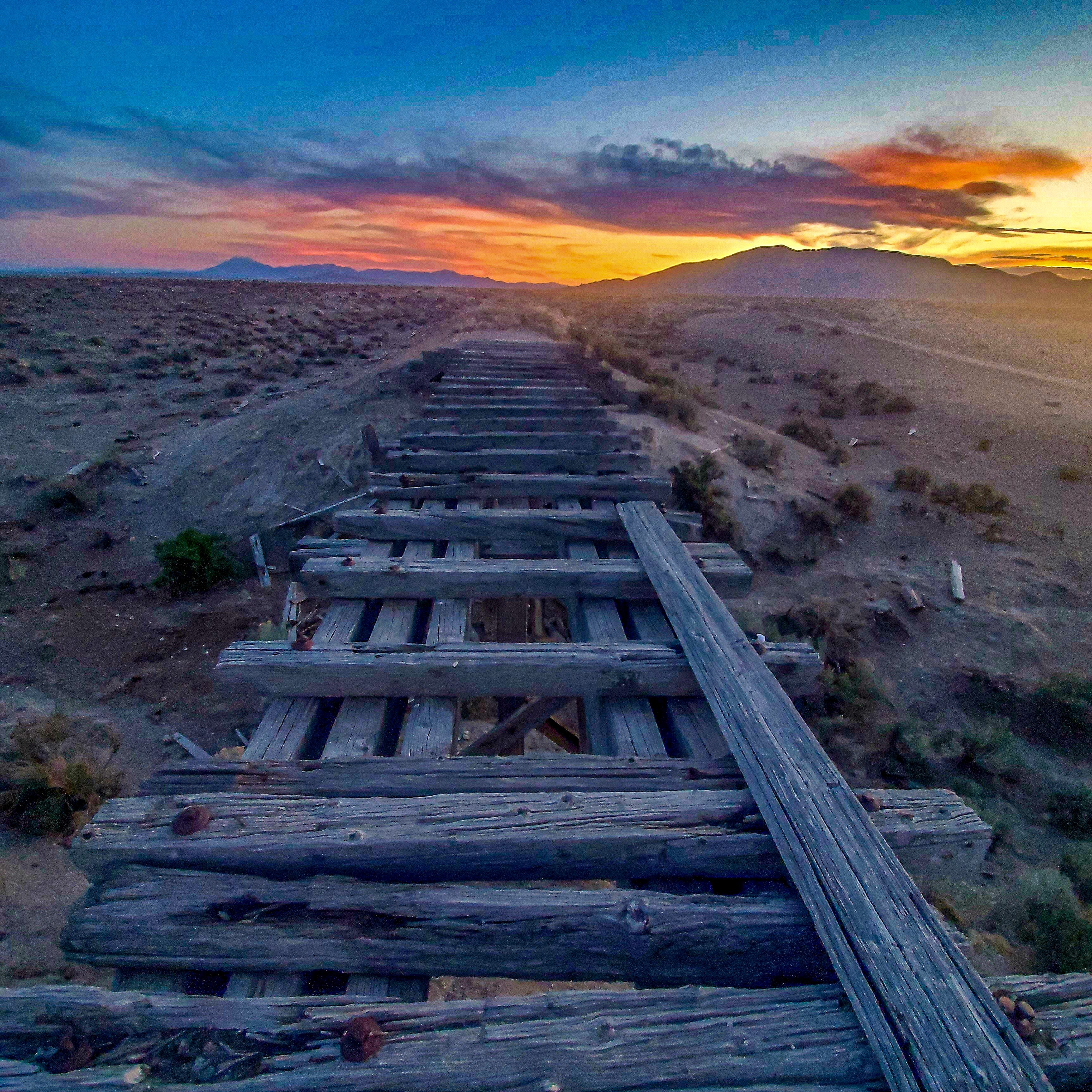 The remnants of an old stretch of America’s transcontinental railroad near Terrace, Utah. Photo: Steve Dudrow