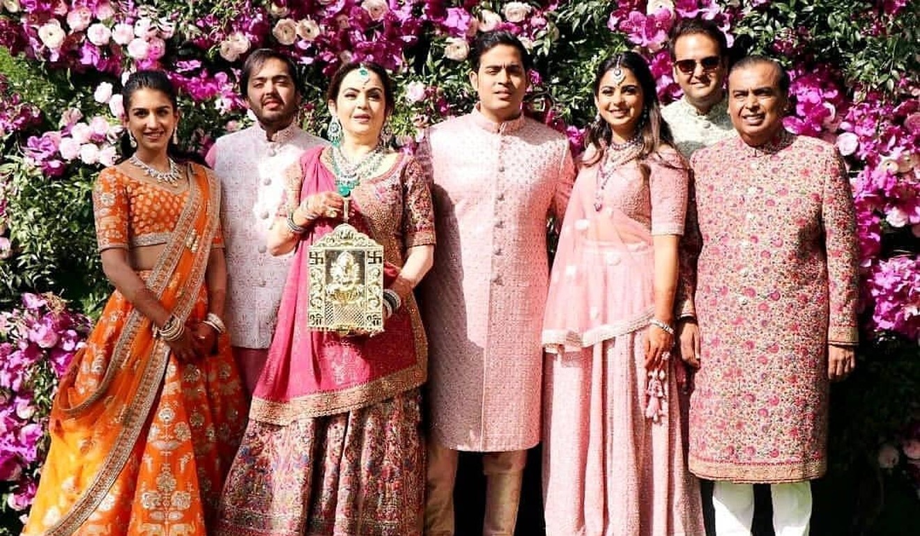 The Ambani family. Photo: Instagram