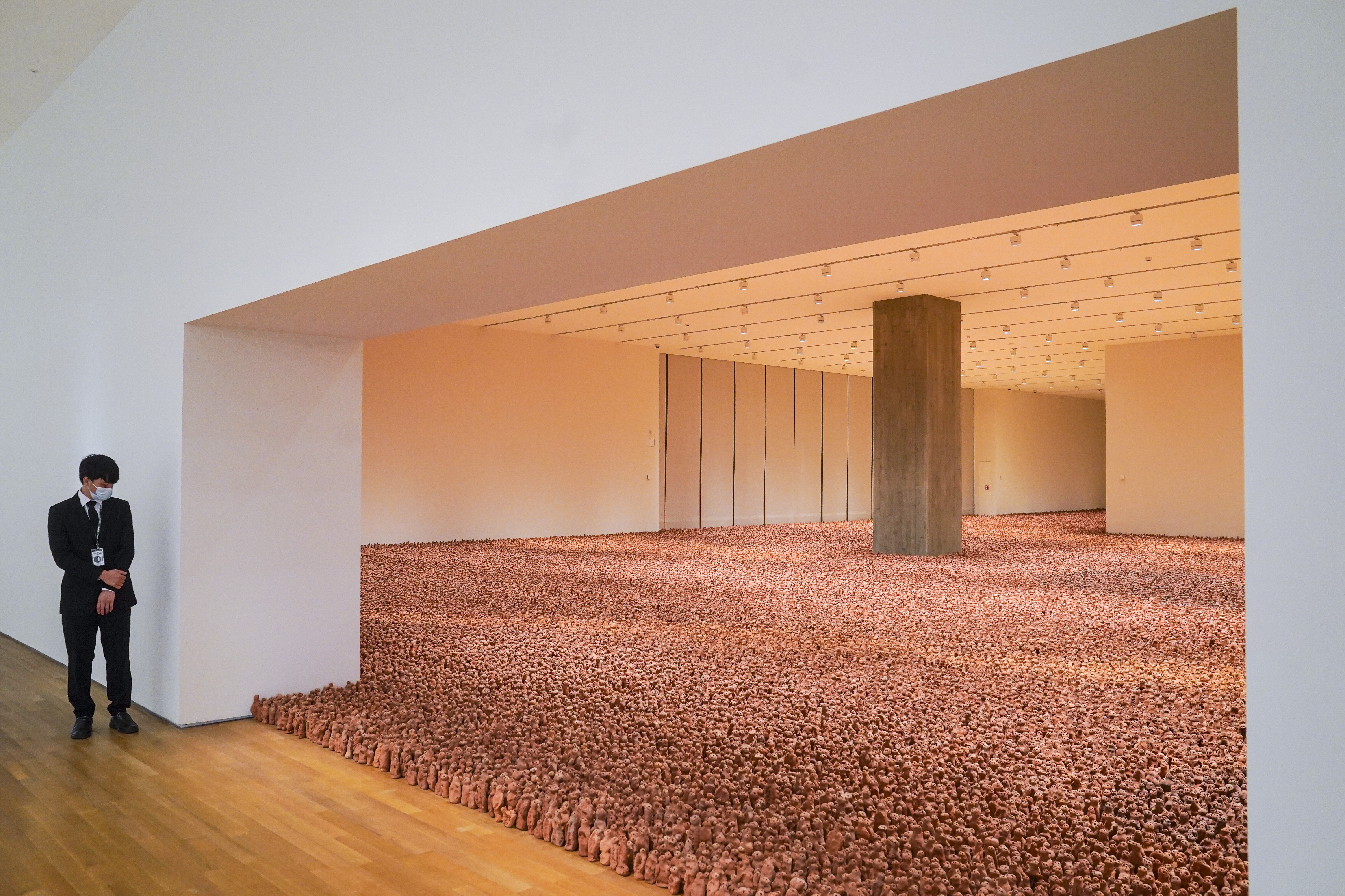 Asian Field, by Antony Gormley, at the M+ museum of visual culture, at West Kowloon Cultural District. Photo: Sam Tsang