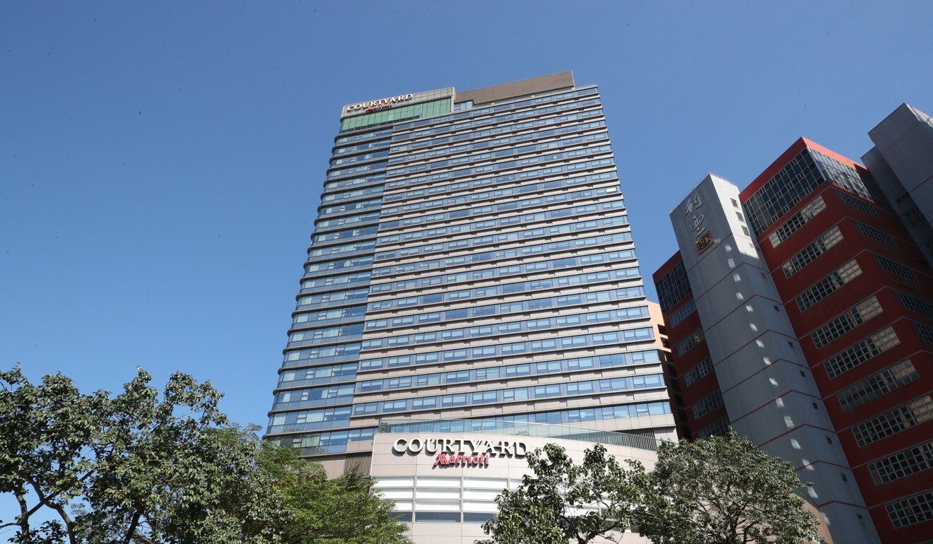 The Courtyard by Marriott Hong Kong in Sha Tin is the latest local hotel designated to house arriving domestic helpers during their mandatory quarantine periods. Photo: Edmond So