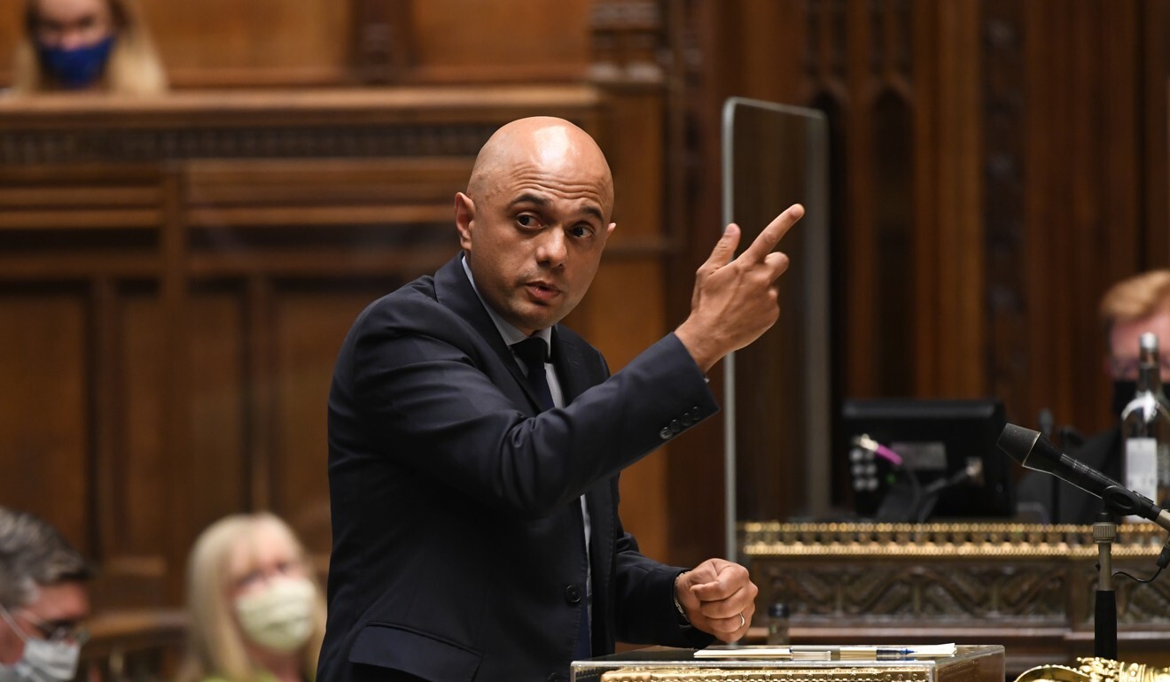 British Health Secretary Sajid Javid updates MPs on the government’s coronavirus plans. Photo: DPA