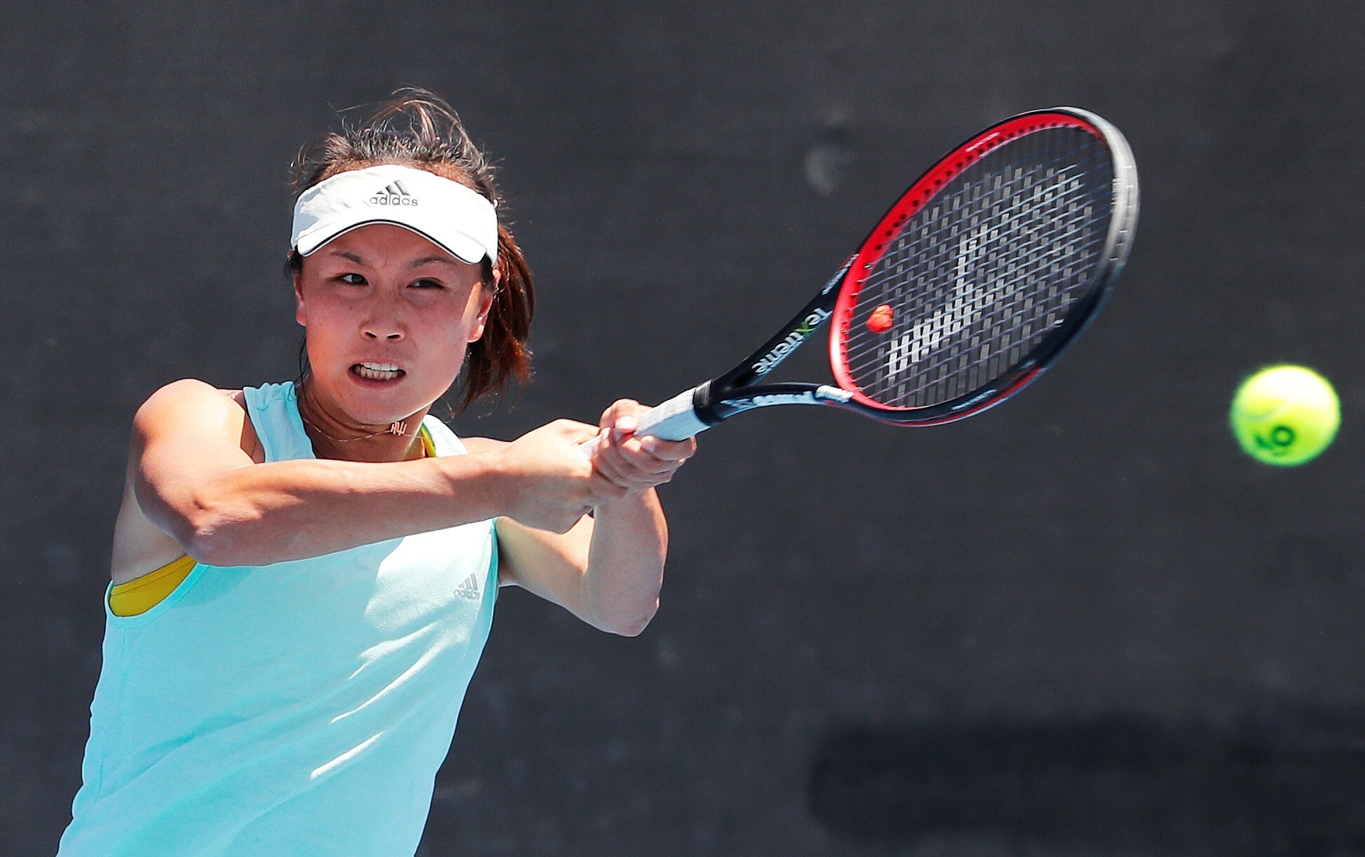 China’s Peng Shuai practises at the Australian Open at Melbourne Park, Melbourne, Australia in January 2019. Photo: Reuters