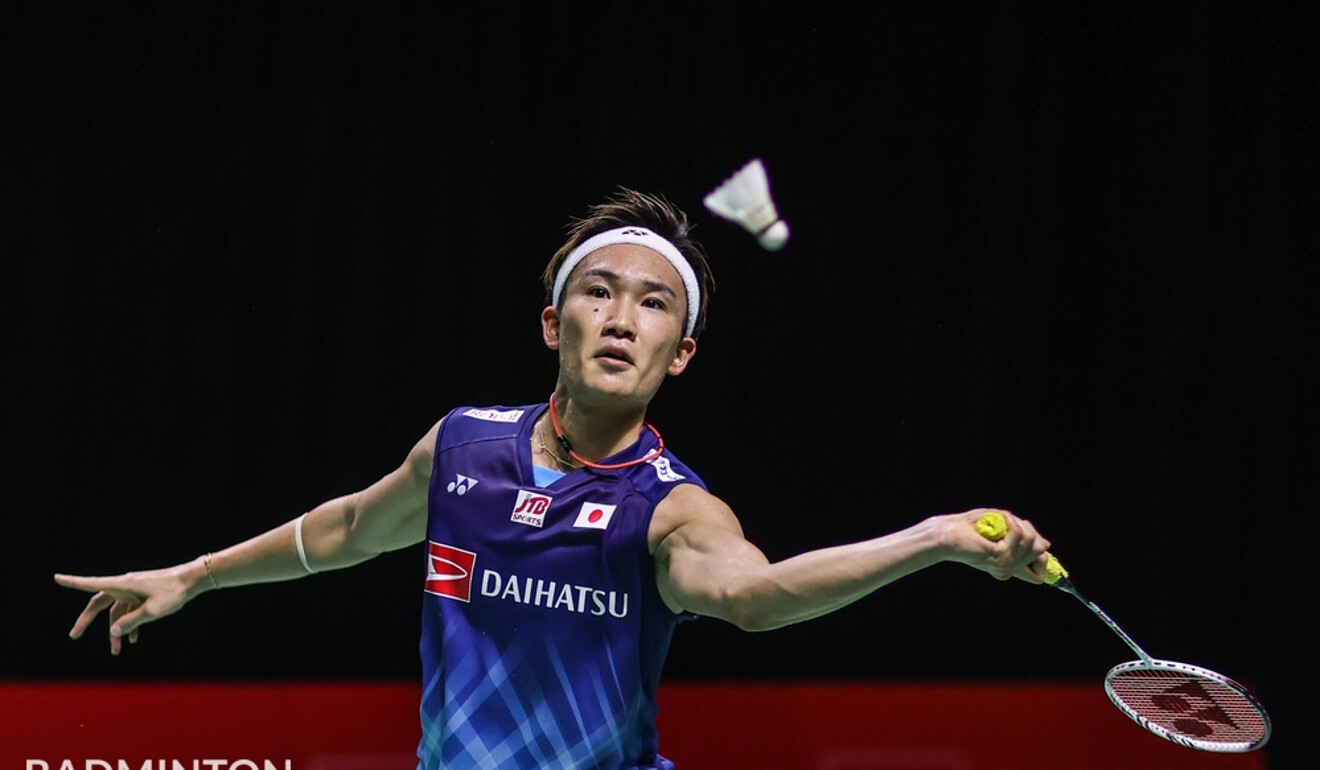 World number one Kento Momota, of Japan, in action at the Indonesia Masters in Bali. Photo: Badminton Photo