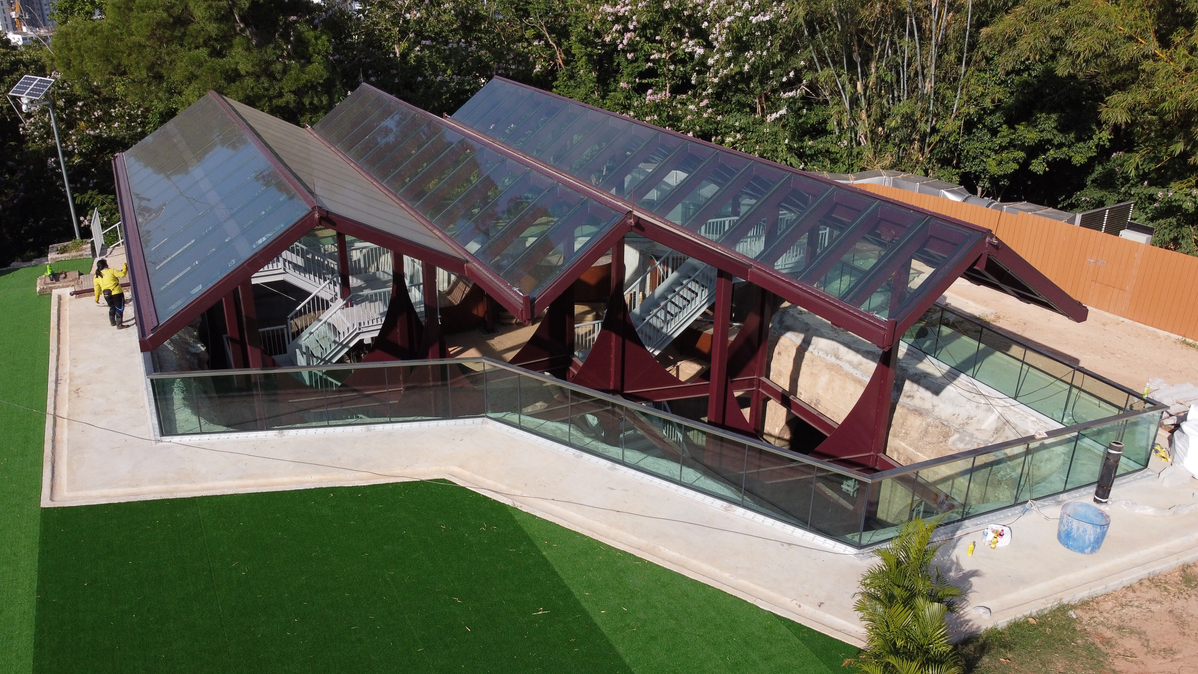 A glass roof has been built over the reservoir. Photo: Martin Chan