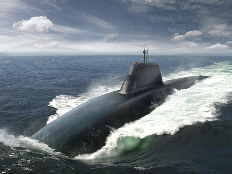 An artist’s impression of the new class of ballistic submarine planned for the UK Royal Navy. The first one will be named HMS Dreadnought. Photo: Royal Navy