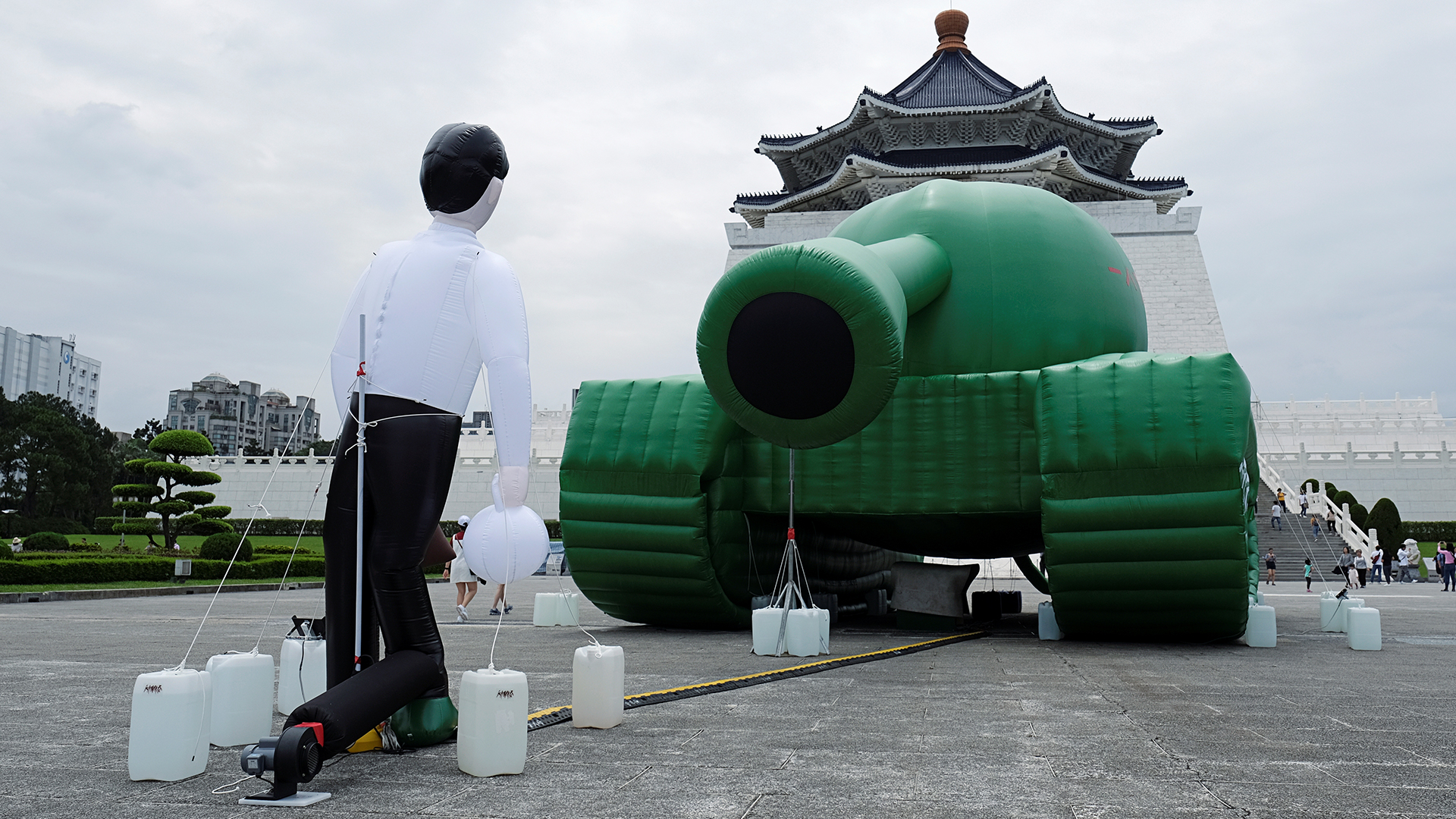 Giant inflatable ‘Tank Man’ in Taiwan recalls 1989 Tiananmen Square crackdown