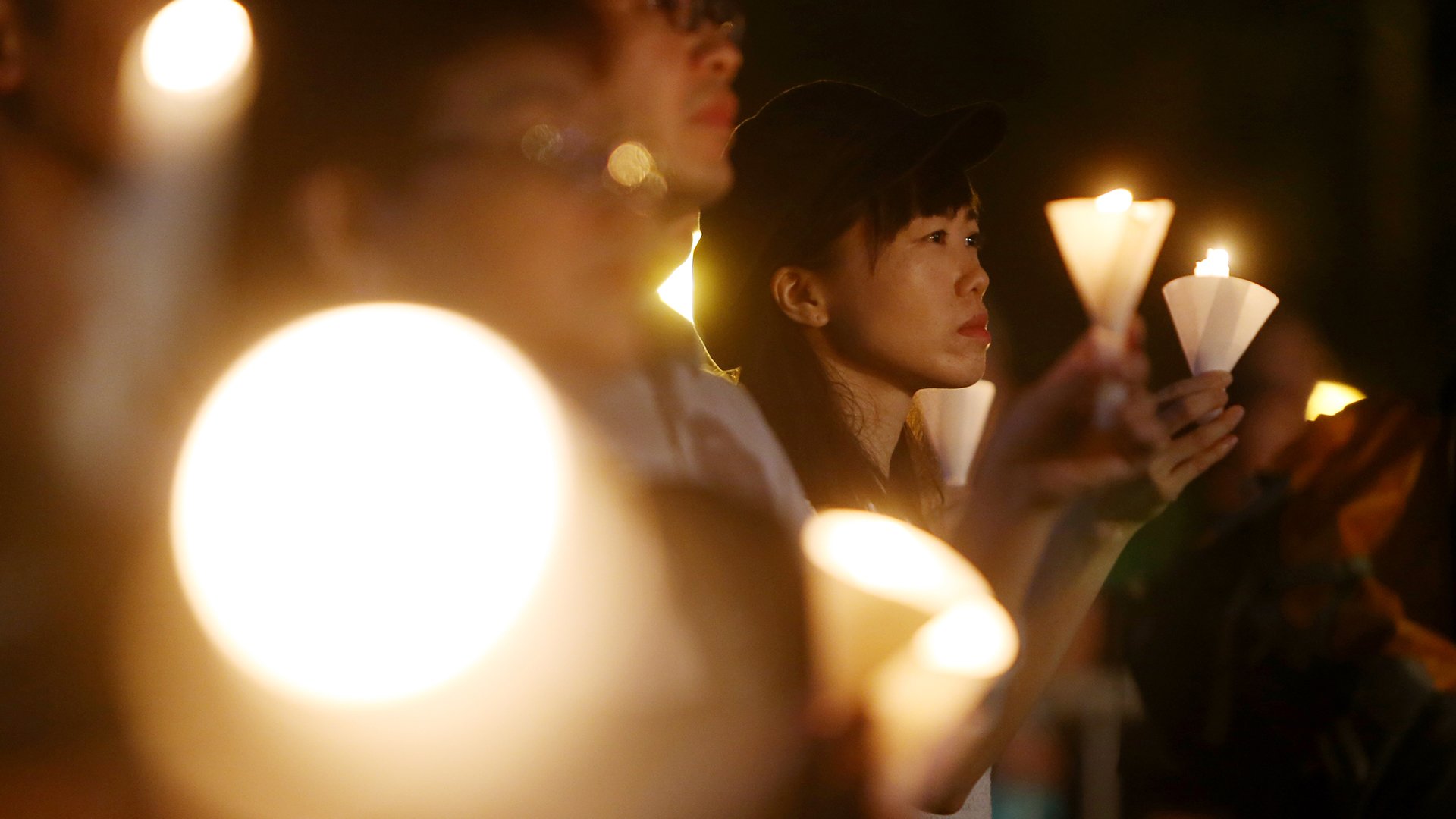More than 180,000 gather at Hong Kong’s Victoria Park to commemorate 30 years since Tiananmen Square crackdown