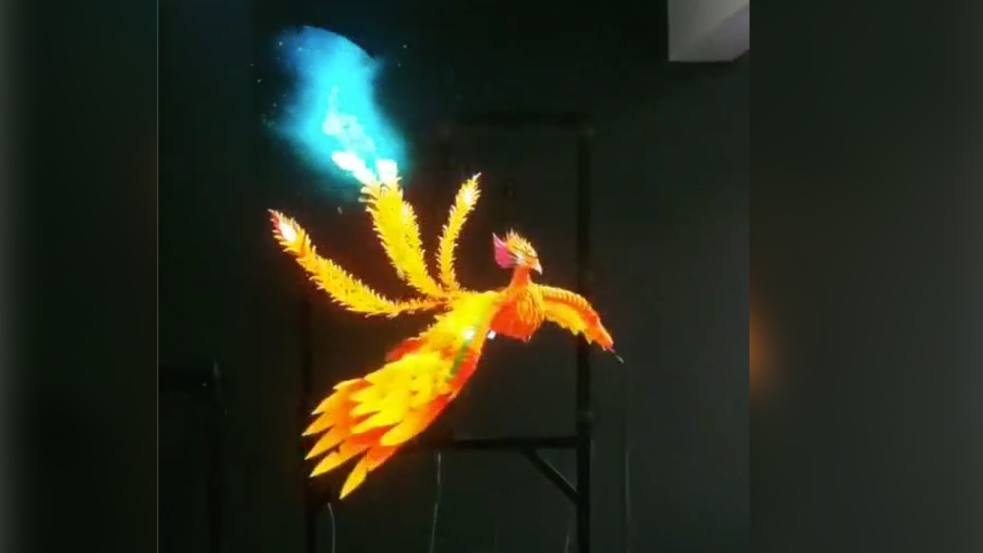 Phoenix comes to life in mid-air with Chinese-made device
