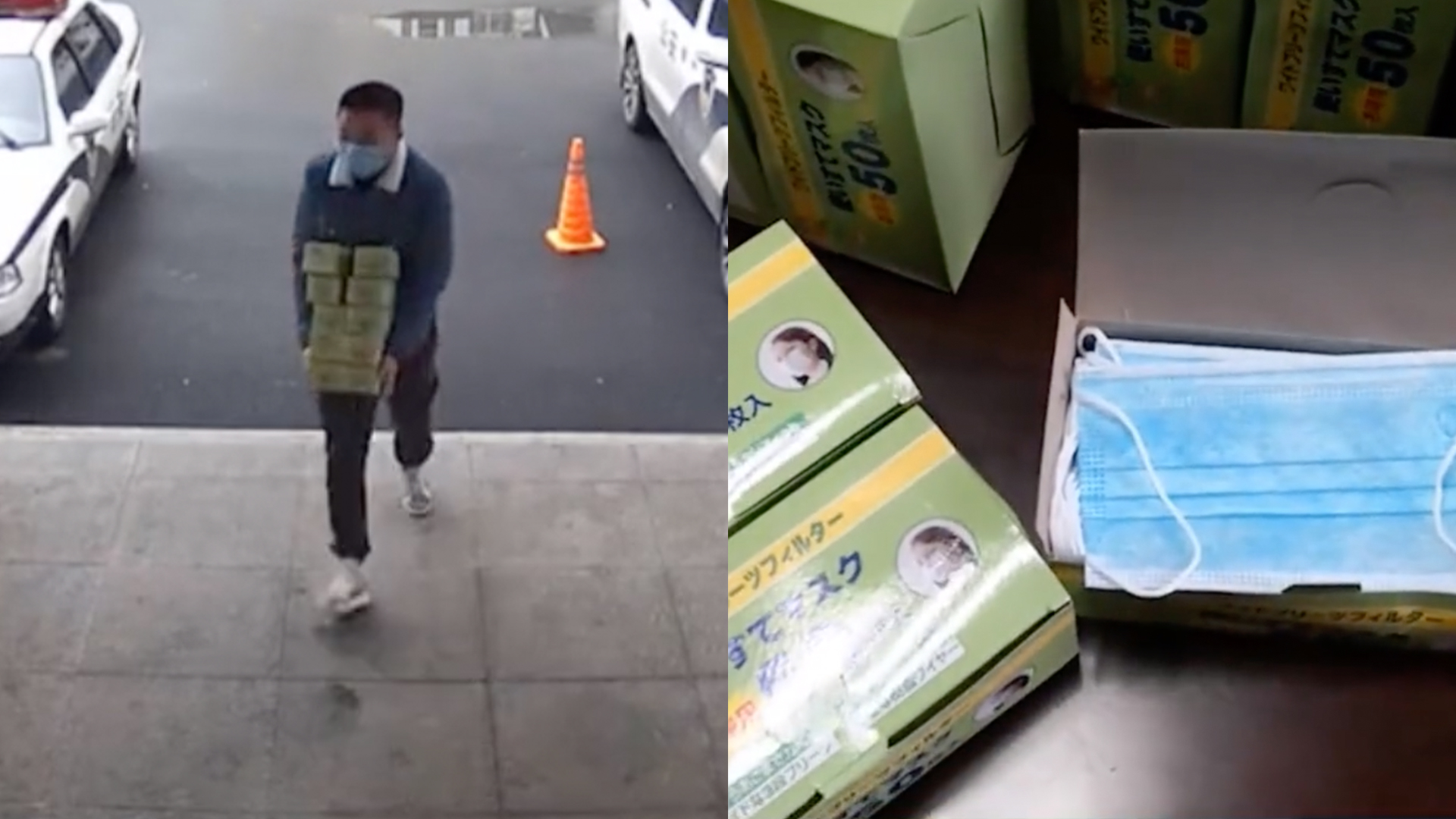China coronavirus: Chinese man ‘flees’ after leaving face masks for police officers