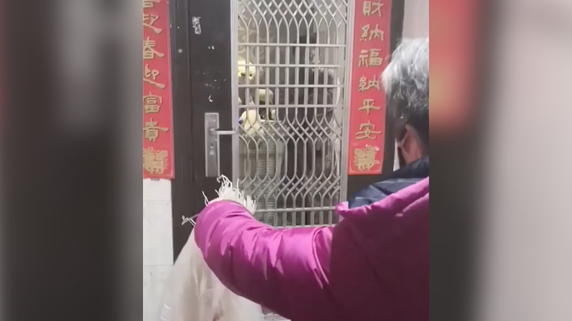 Doctor’s mum in Wuhan cries while sending food to son in self-quarantine