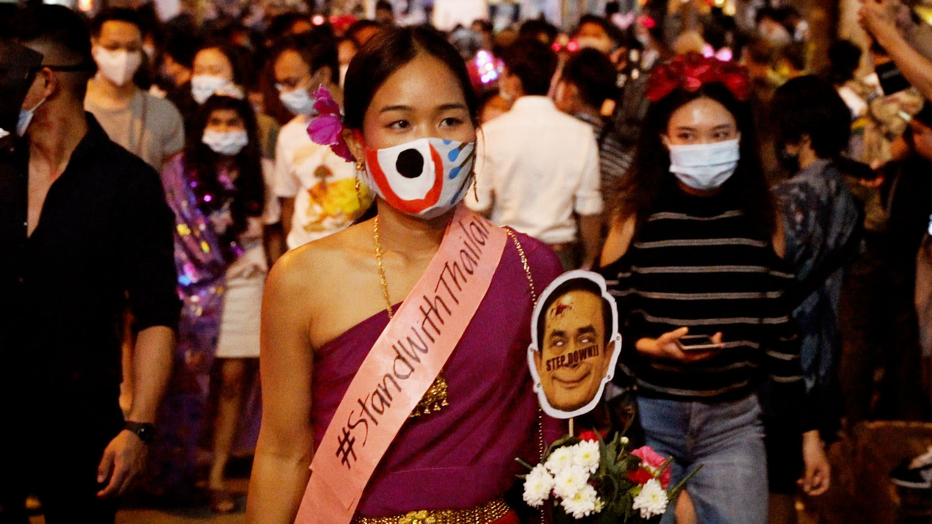Thai citizen living in Hong Kong supports pro-democracy demonstrations from afar