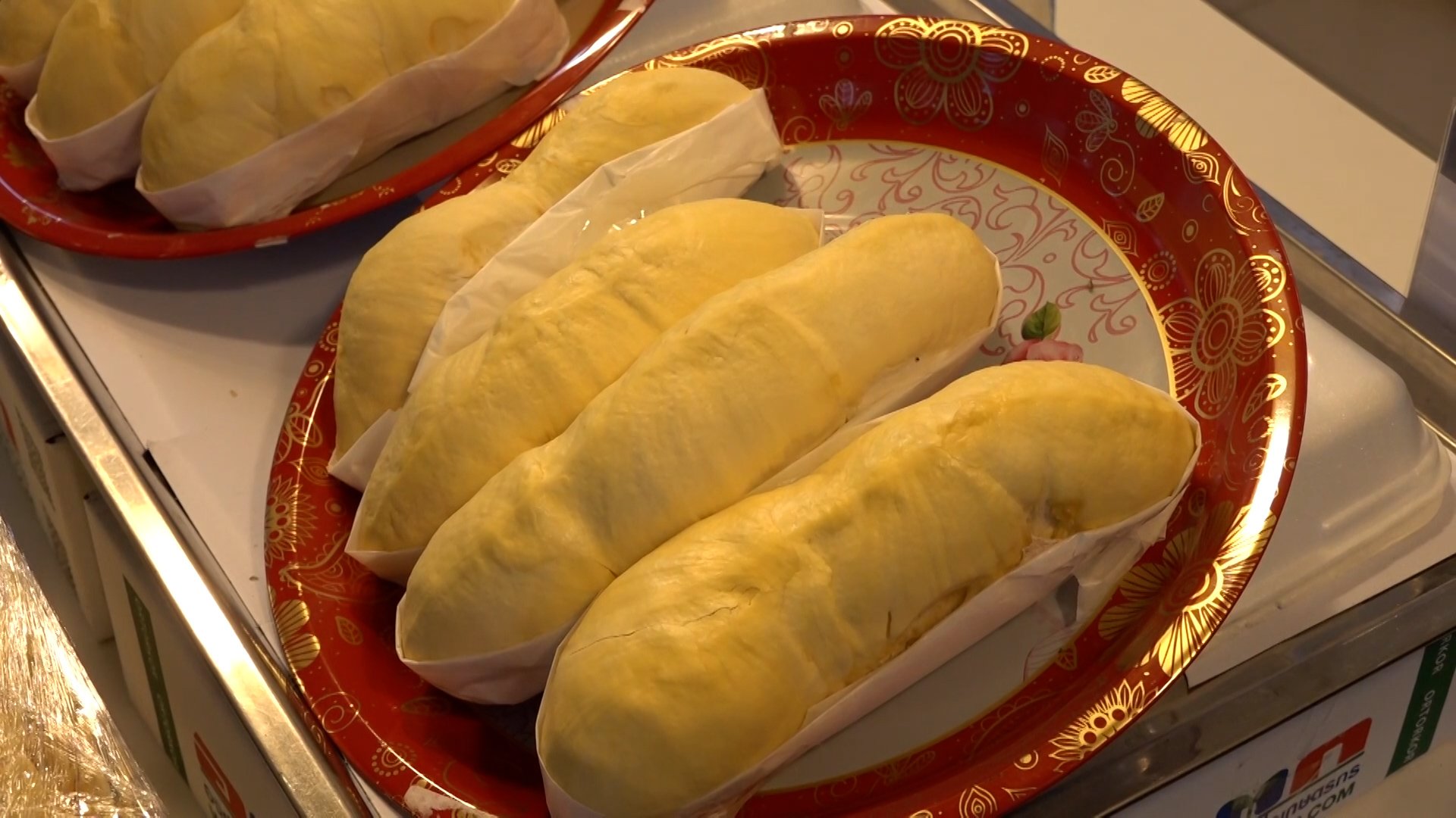 Durians sell for staggering price of US$345 per kilogram at a market stall in Thailand
