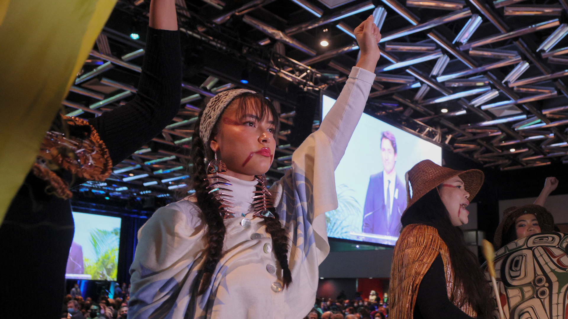 Protesters cut off Canadian PM Justin Trudeau’s COP15 speech