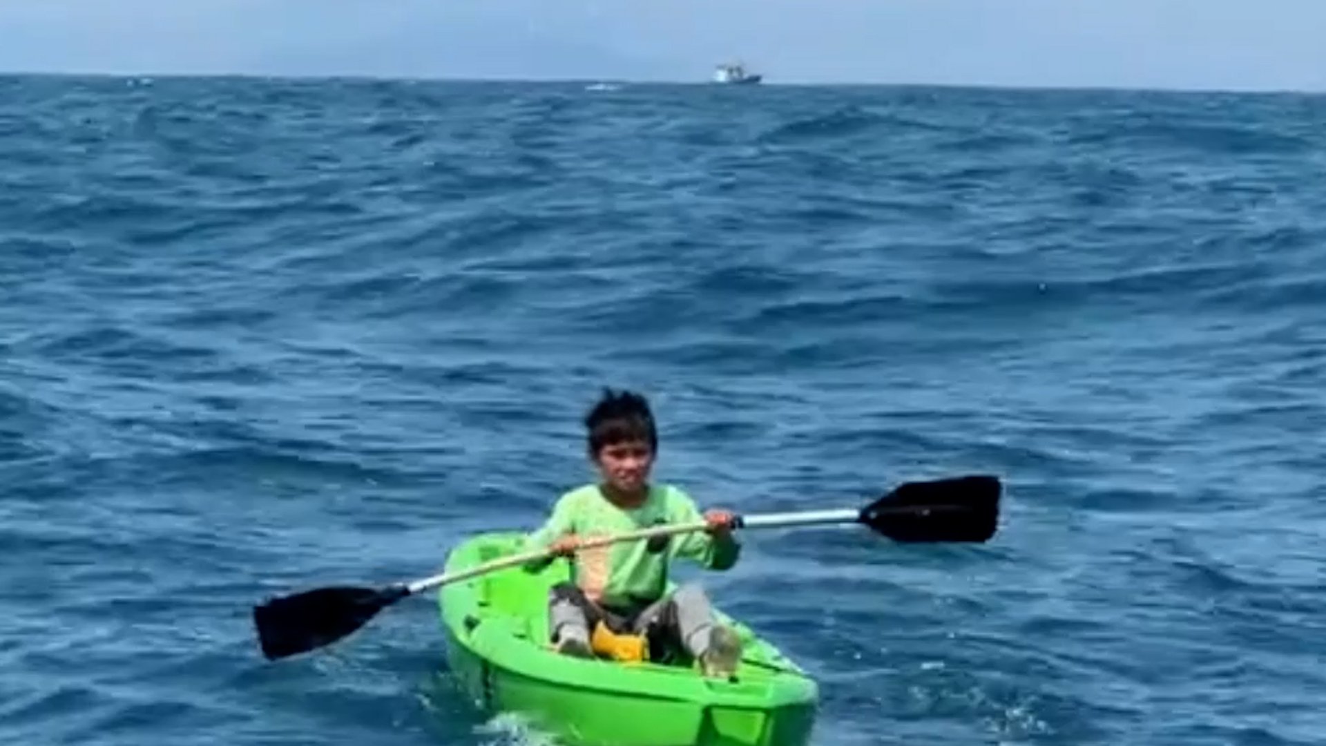 Chinese boy rescued after drifting on kayak for 24 hours
