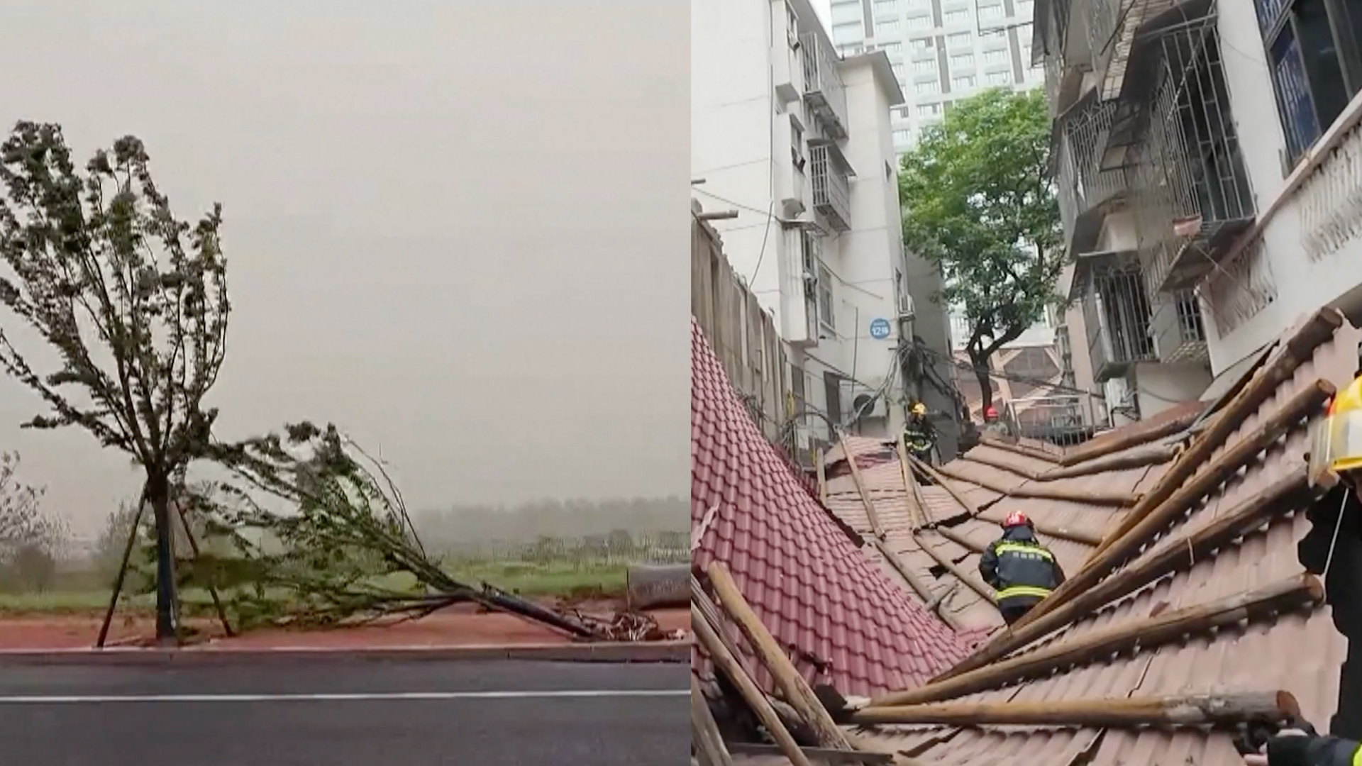 Record-breaking strong winds batter northern China