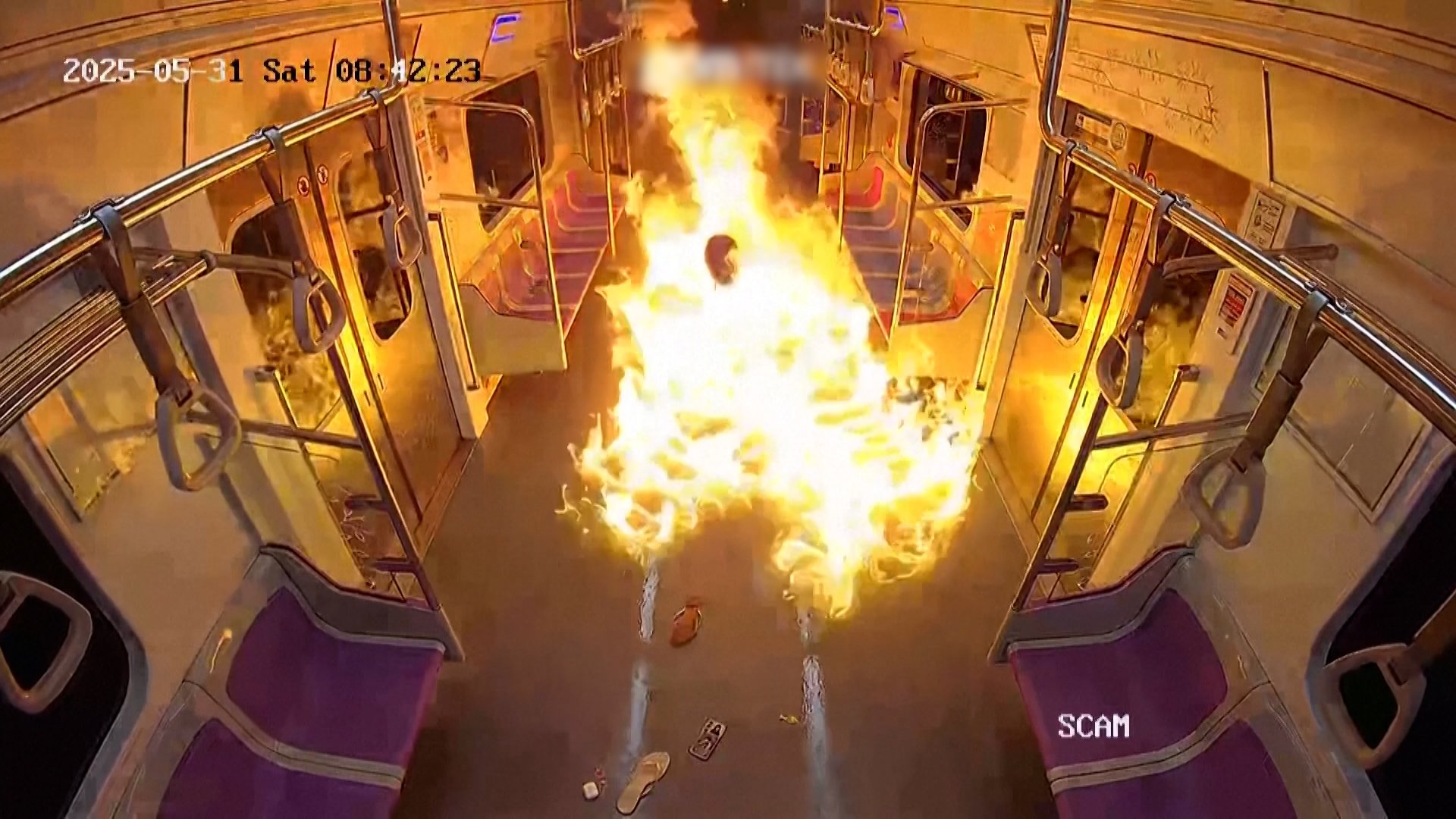 South Korean prosecutors release video of Seoul subway arson