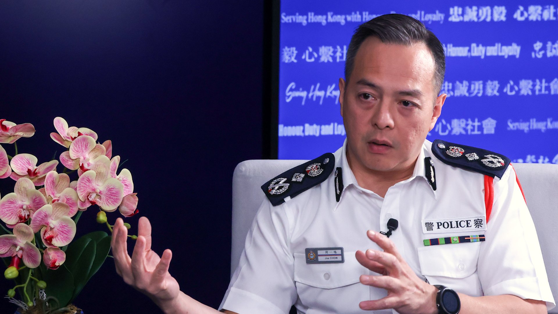 Hong Kong police chief vows tech boost including robot dogs, more drone patrols to tackle crime