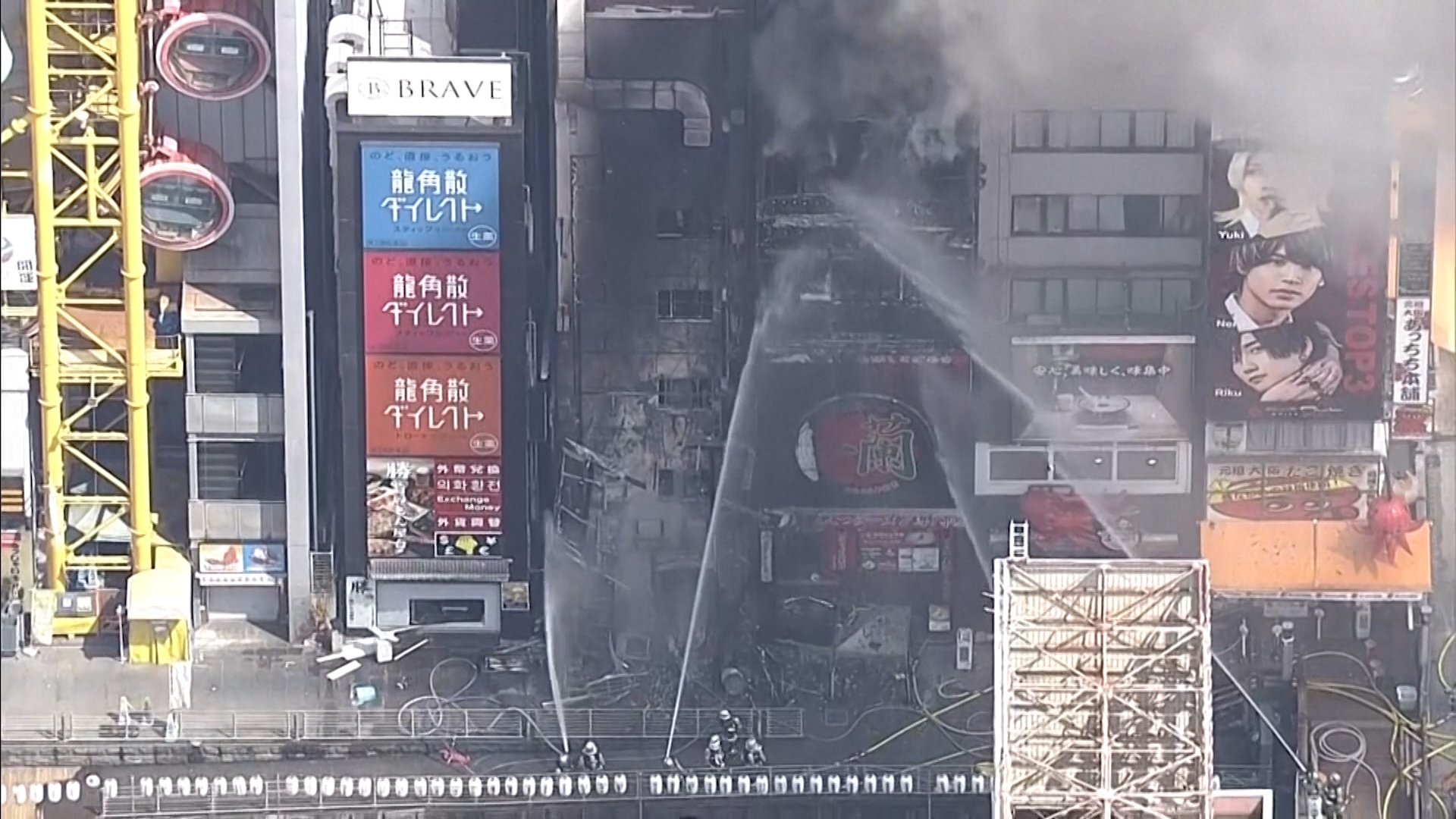Deadly fire at Osaka’s popular Dotonbori shopping district kills 2 firefighters
