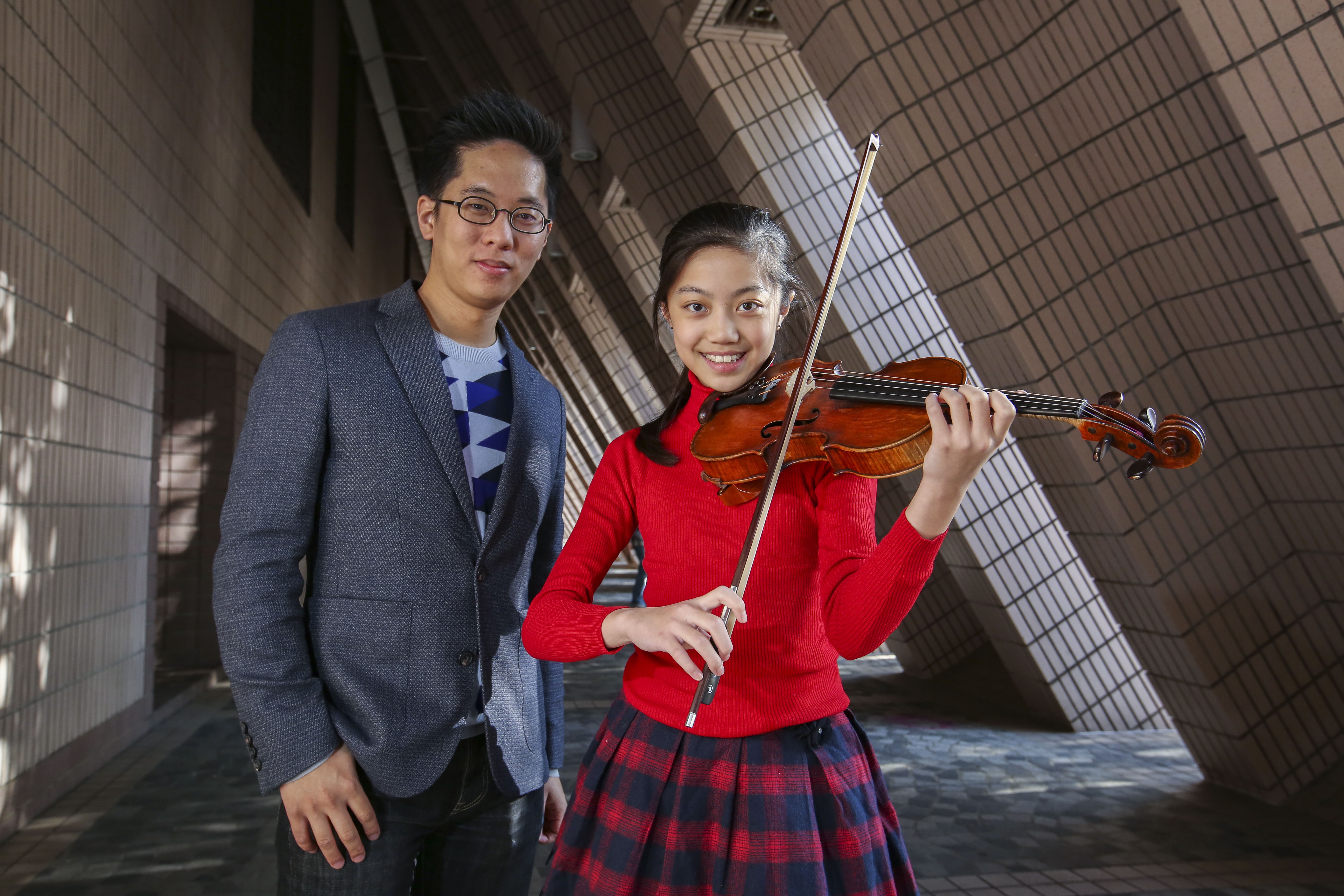 Fung Lam (left), and Hannah Tam Wan-ching say that learning to love classical music takes time. 