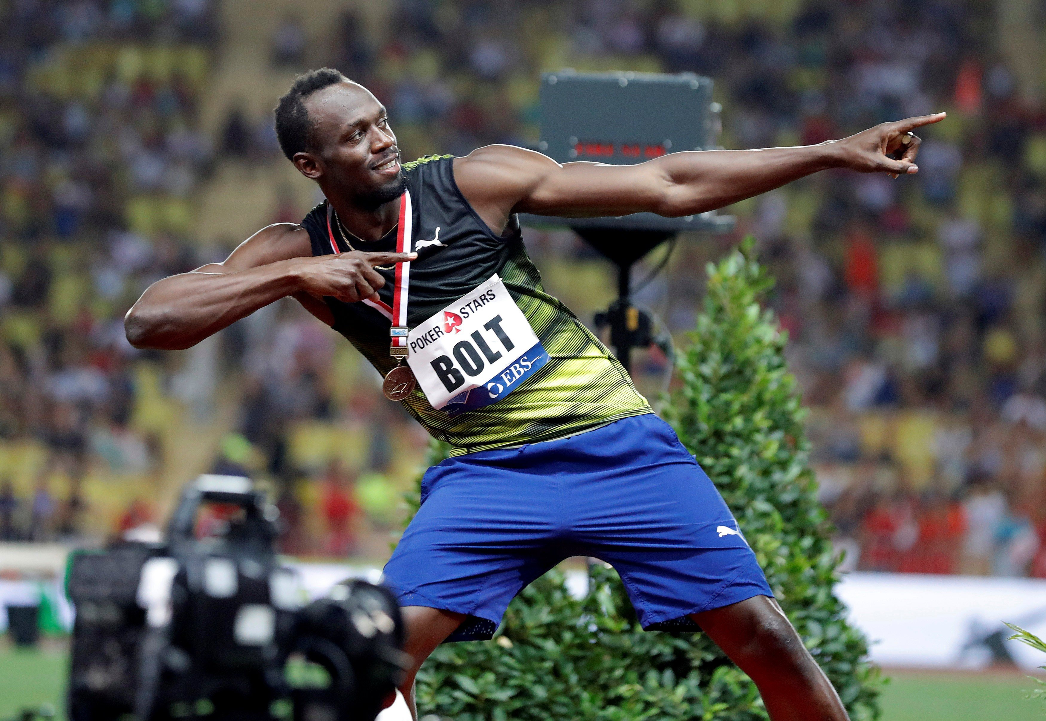 Jamaican sprinter Usain Bolt is the man on top.